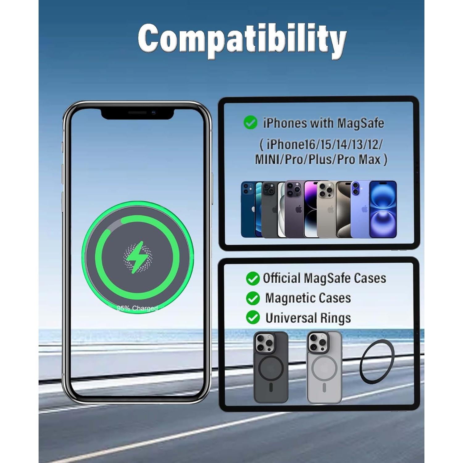 Soporte para Teléfono Toyota Tacoma 2024 2025 8" Carga Inalámbrica