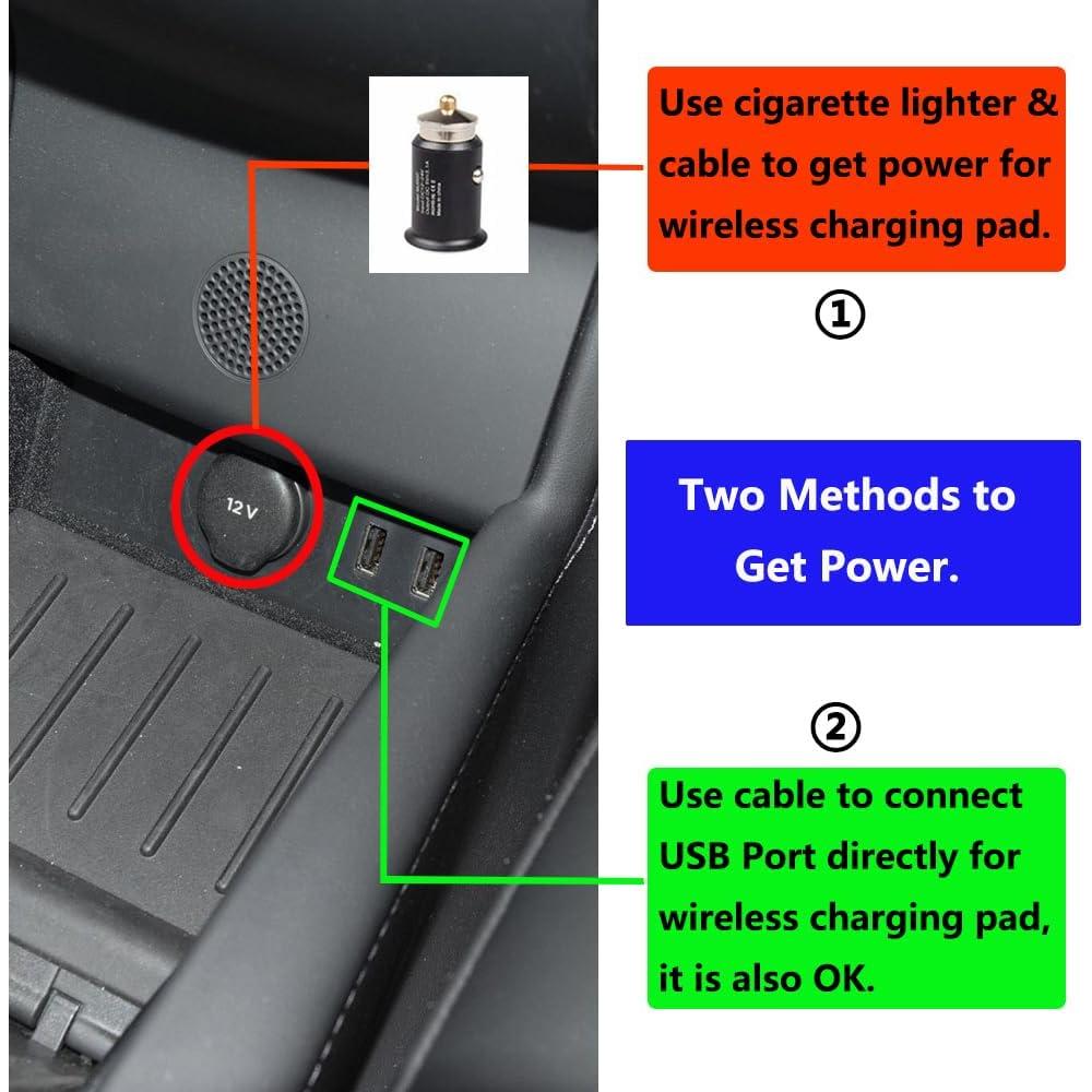 Cargador Inalámbrico QXZcar para Tesla Model S/X 2016-2021