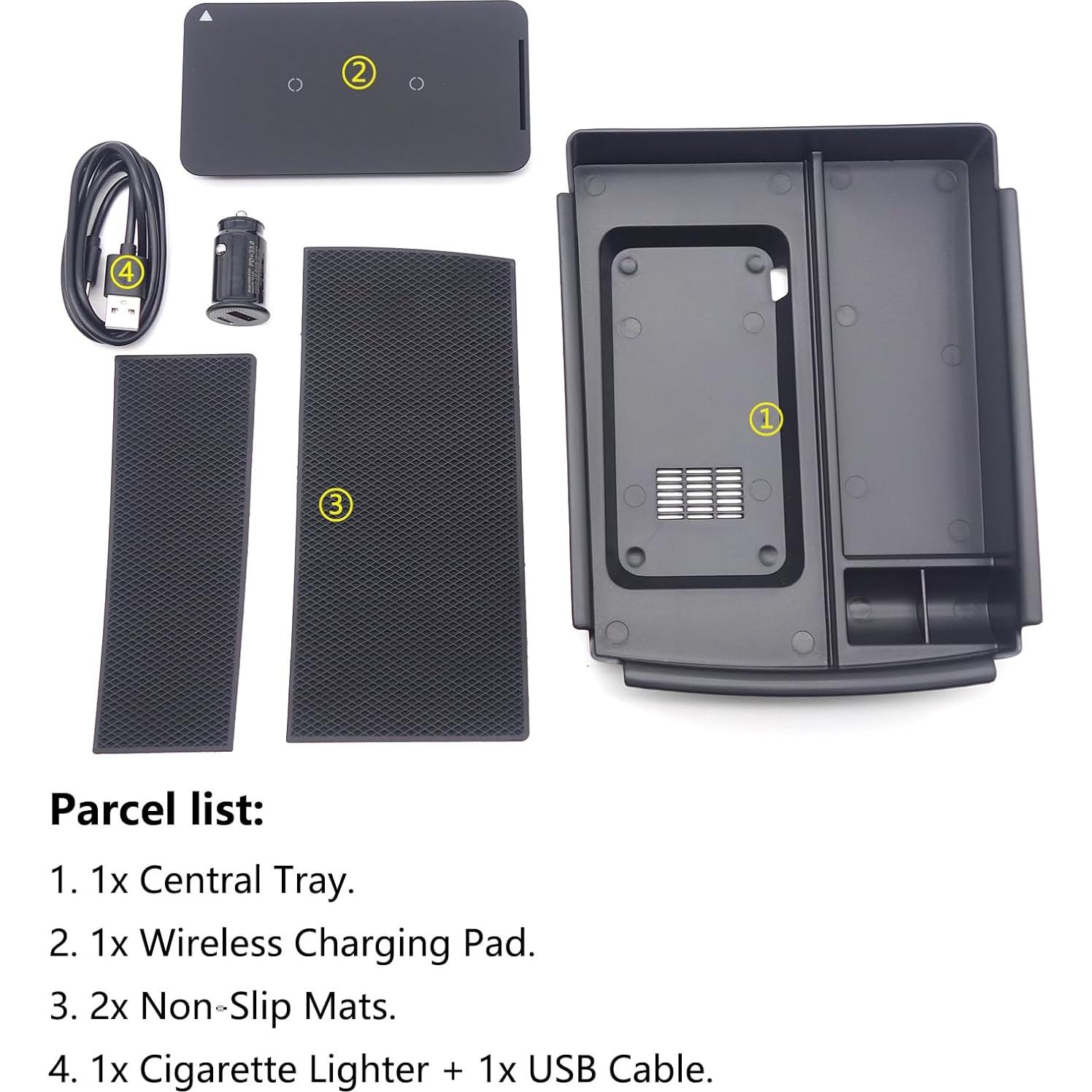 Cargador Inalámbrico QXZcar para Tesla Model S/X 2016-2021