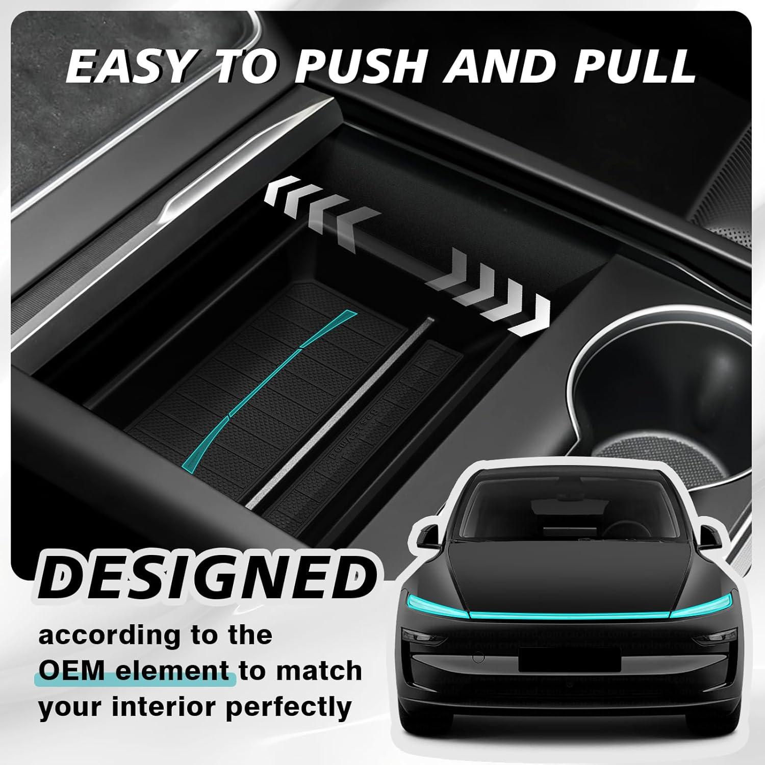 Organizador de Consola Central BestEvMod 3PCS para Tesla Model Y