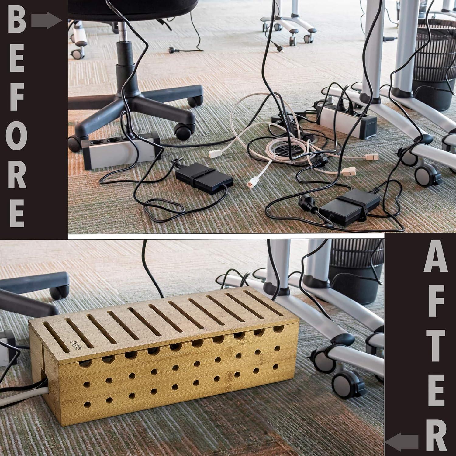 Estación de Carga de Bambú Prosumer's Choice para 10 Dispositivos