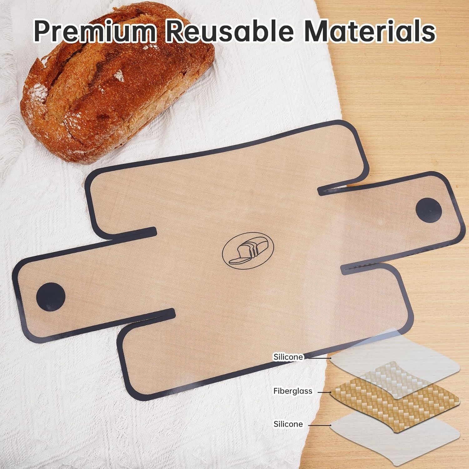 Forros de Silicona Reutilizables NiHome 4-Pack para Pan 49x25 cm