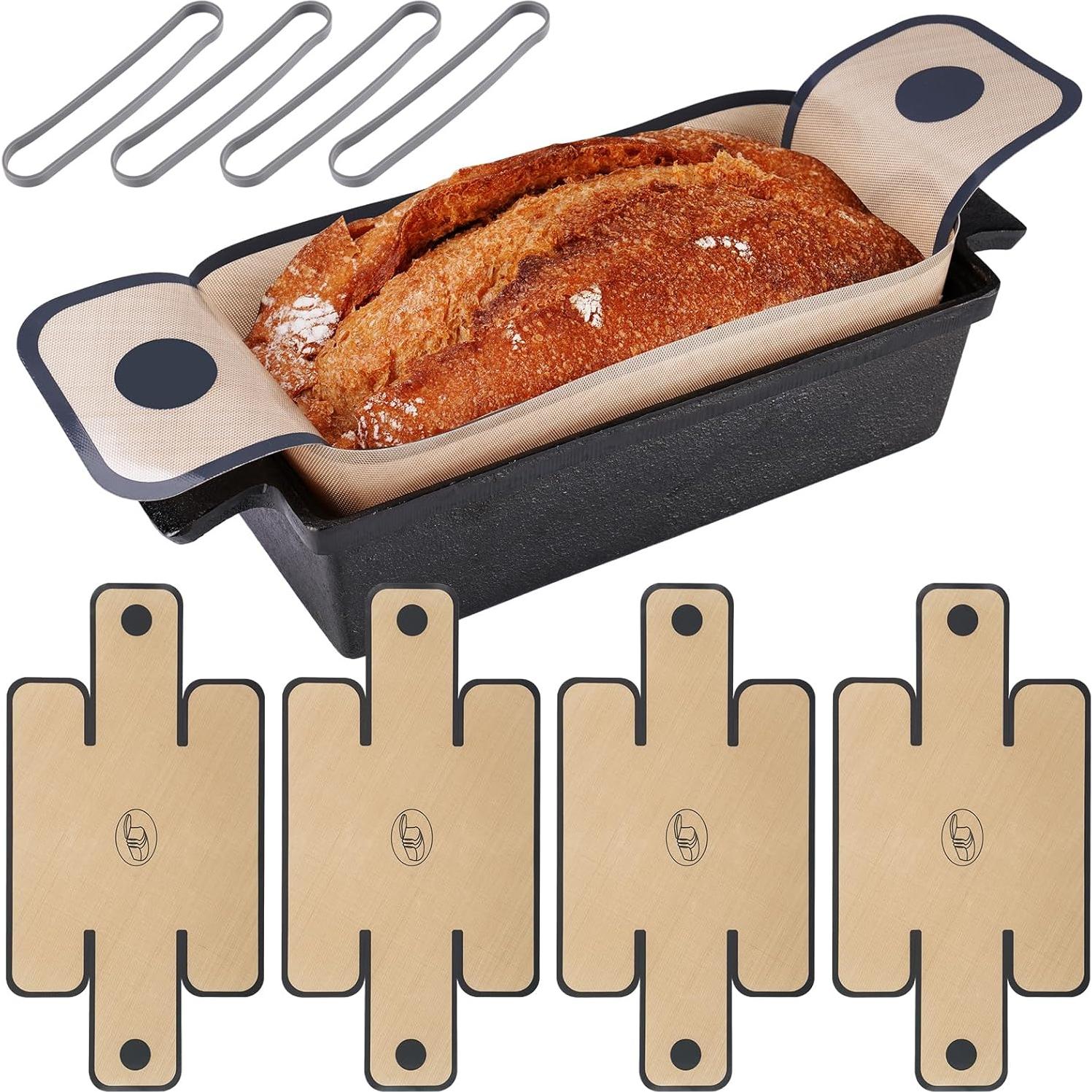 Forros de Silicona Reutilizables NiHome 4-Pack para Pan 49x25 cm