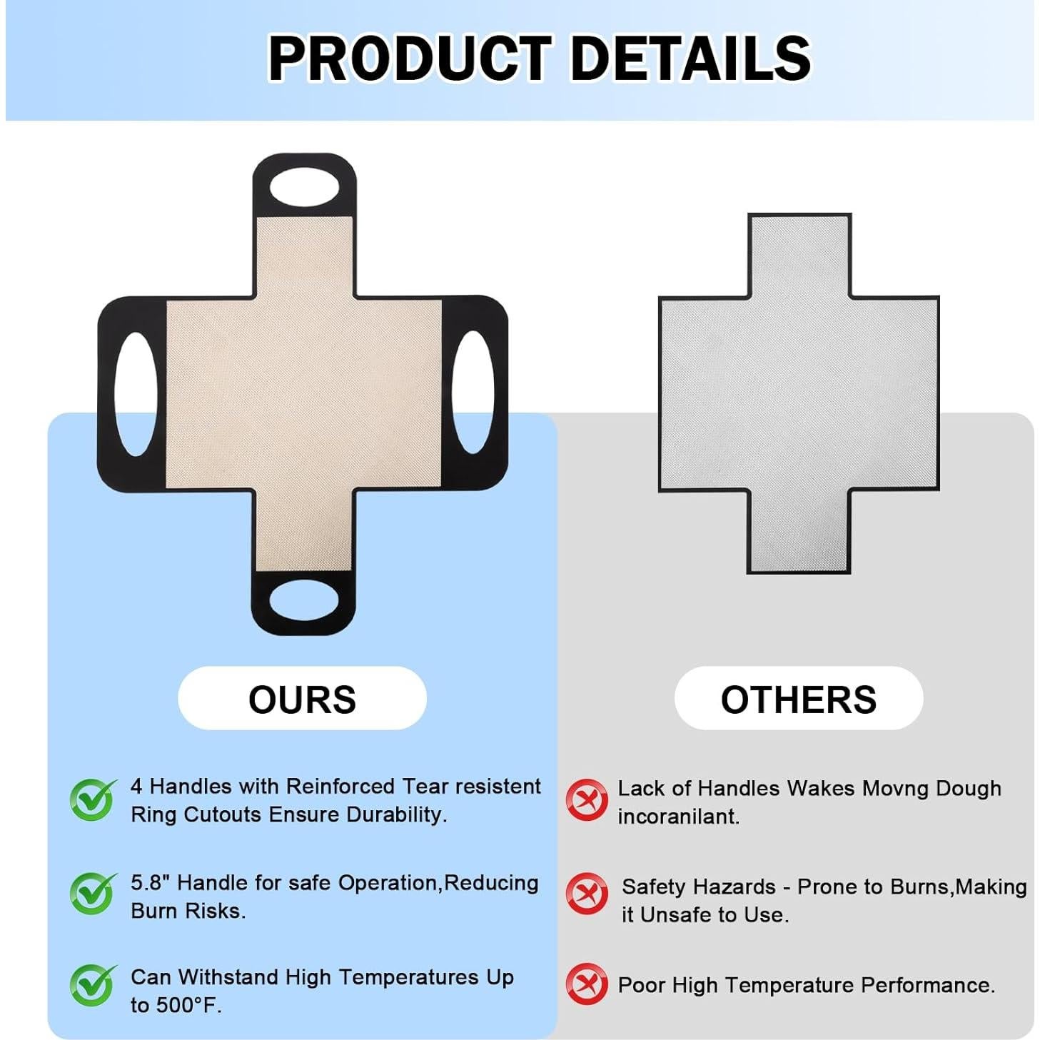 Forros de Silicona Reutilizables Anggugu 23x13 cm - 2 Pcs