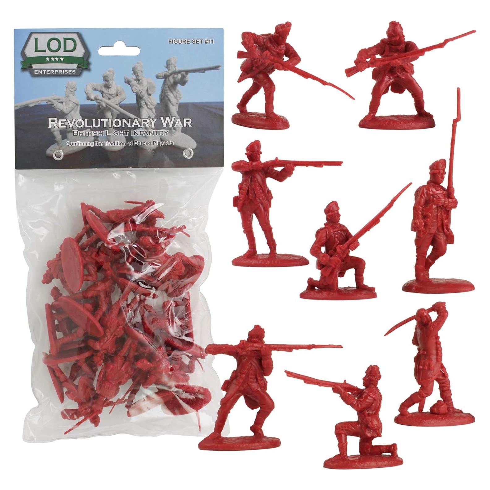 Figuras de Soldados Rojos LOD 1:32 Infantería Británica