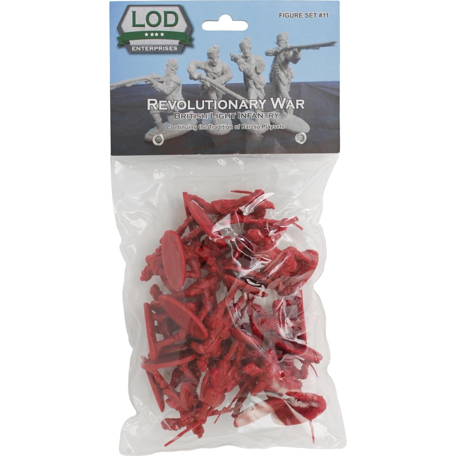 Figuras de Soldados Rojos LOD 1:32 Infantería Británica