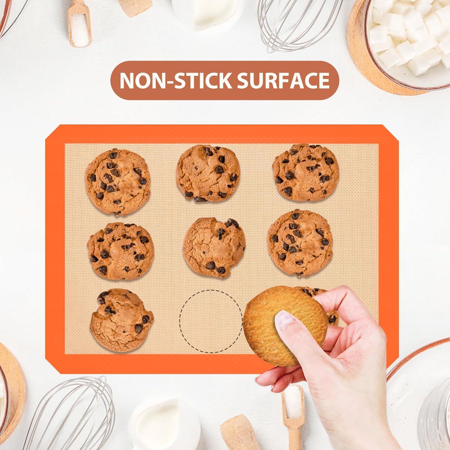Alfombrillas de Silicona para Hornear Koolstuffs 3 Pcs Naranja