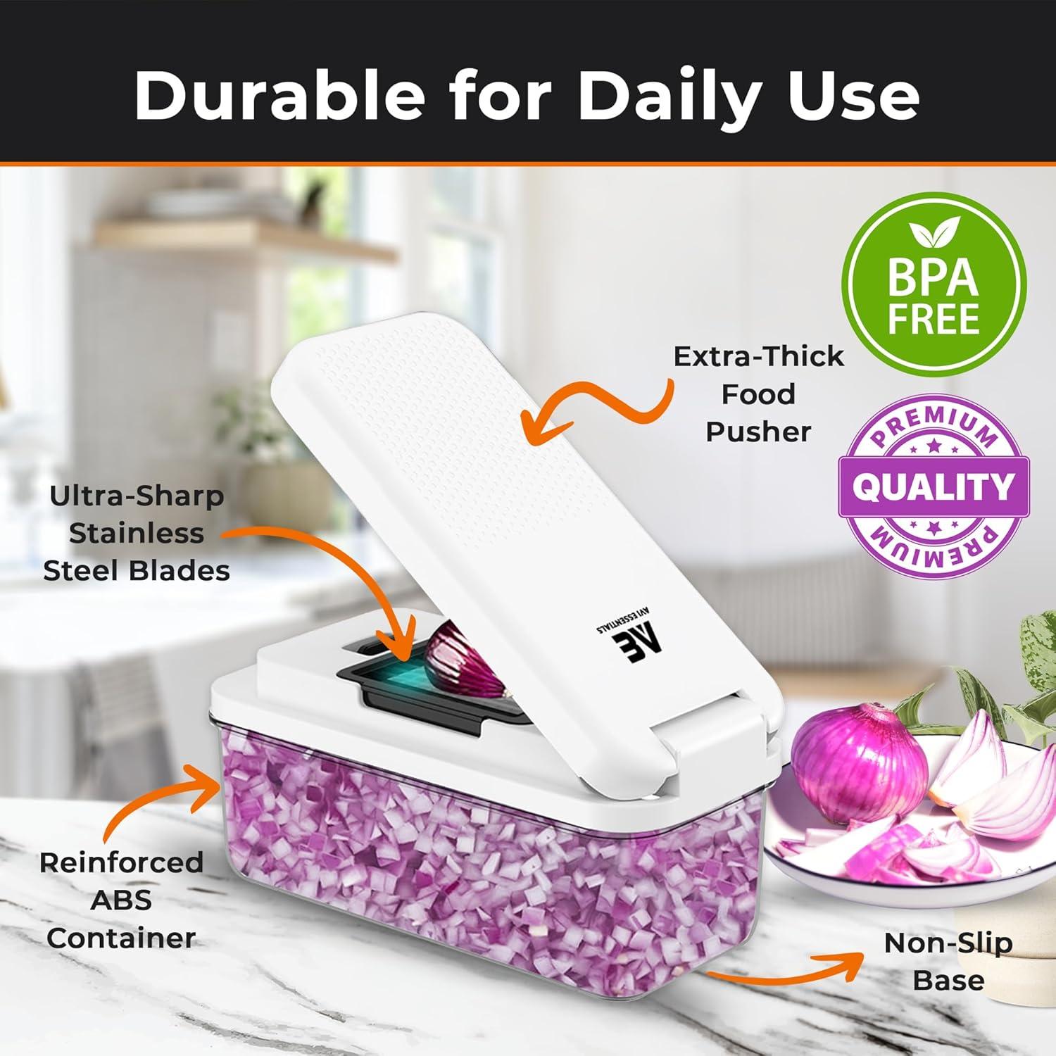 Picador de Verduras 9 en 1 AVI ESSENTIALS Libre de BPA