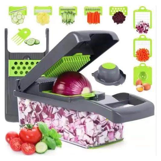 Picador de Verduras 16-en-1 AHA Lifestyles - Acero Inoxidable, 1.5L