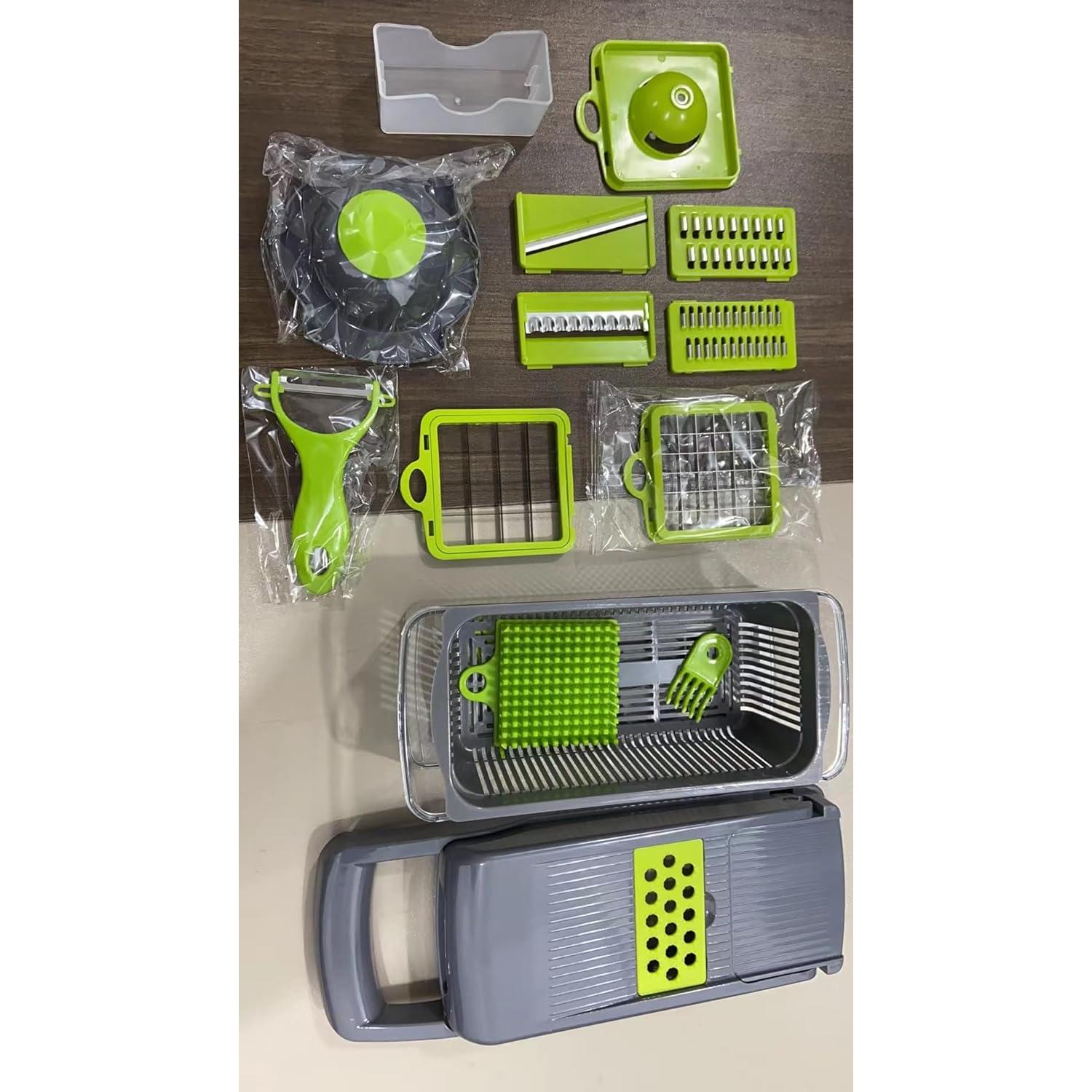 Picador de Verduras 16-en-1 AHA Lifestyles - Acero Inoxidable, 1.5L