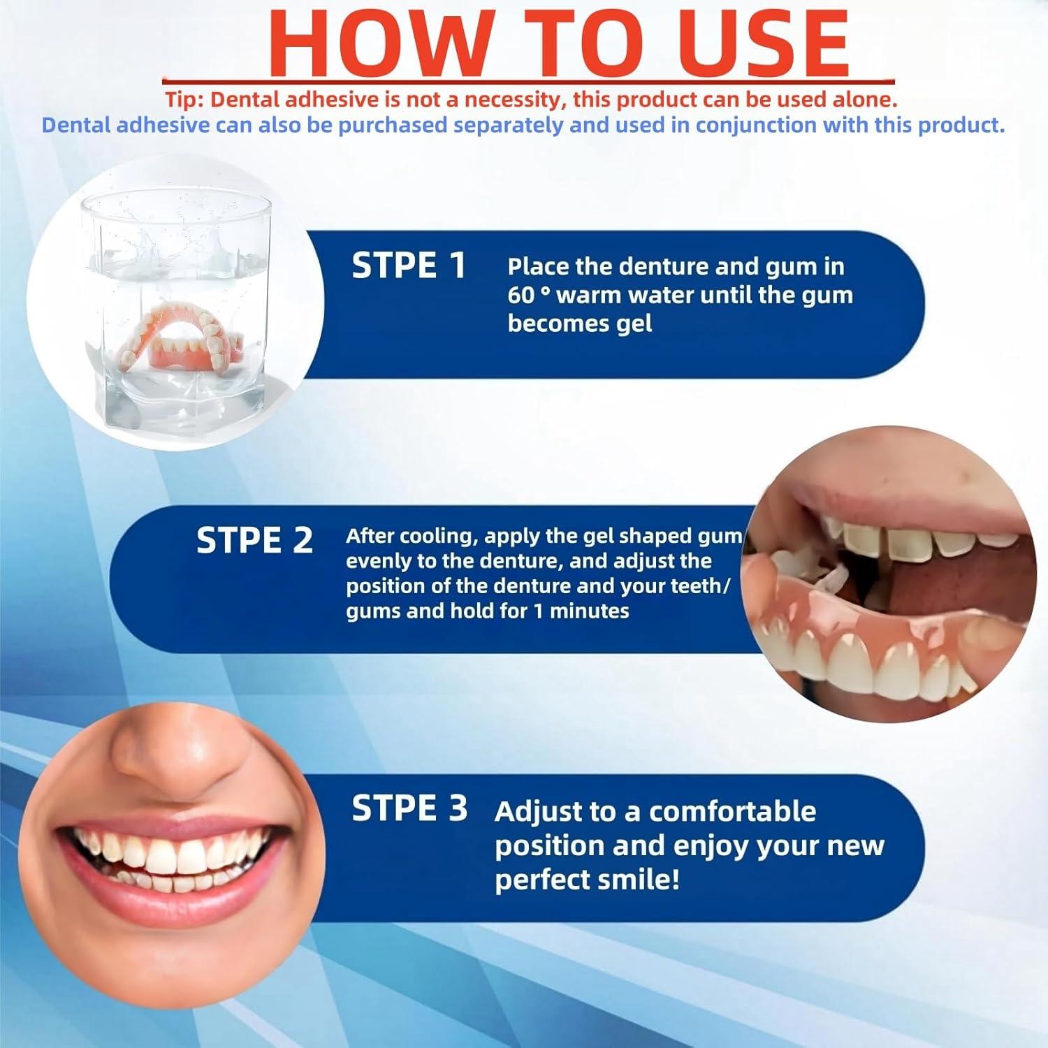 Forros de Dentadura de Silicona Suave Xinshijie - Ajuste Seguro