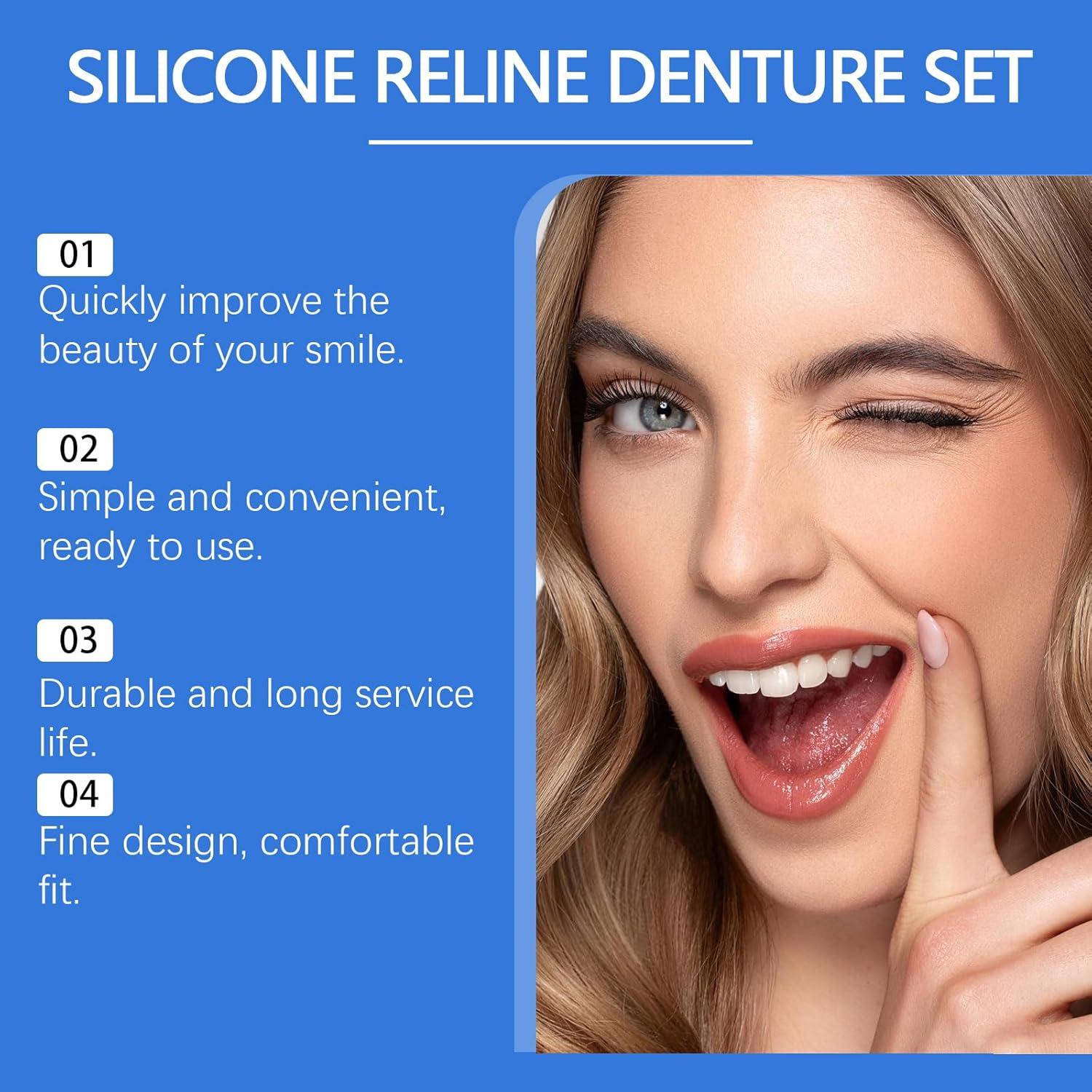 Forros de Dentadura de Silicona Suave Xinshijie - Ajuste Seguro
