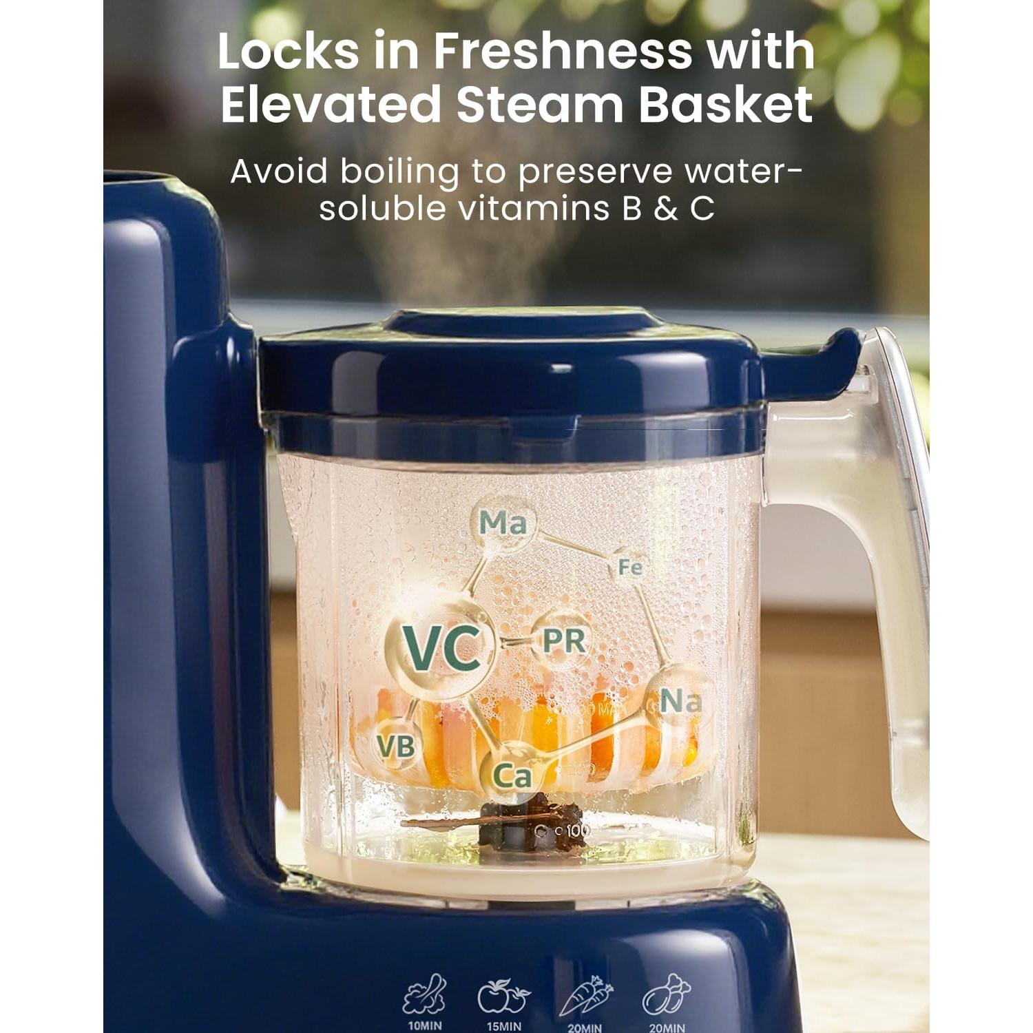 Procesador de Alimentos para Bebés GROWNSY 5800E Azul 1.98kg