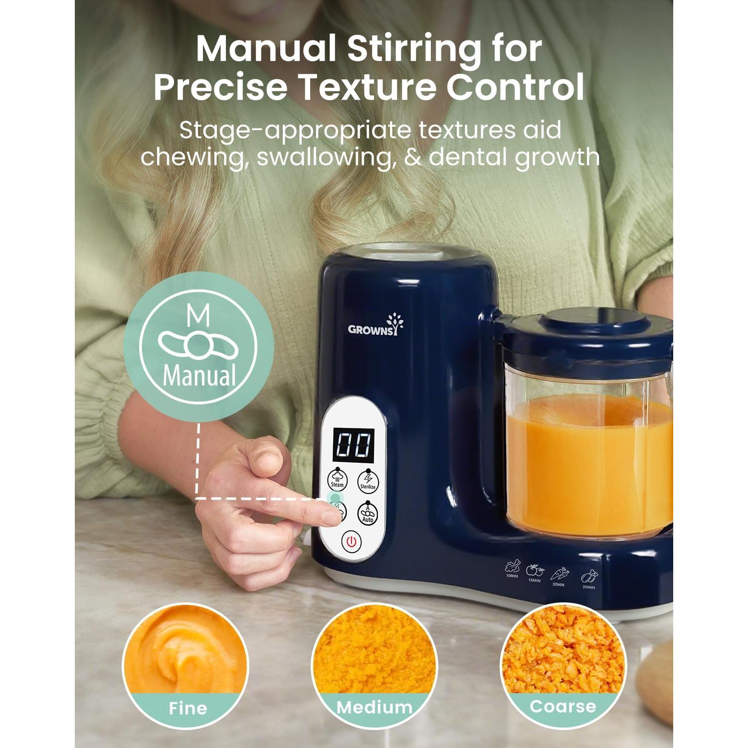 Procesador de Alimentos para Bebés GROWNSY 5800E Azul 1.98kg