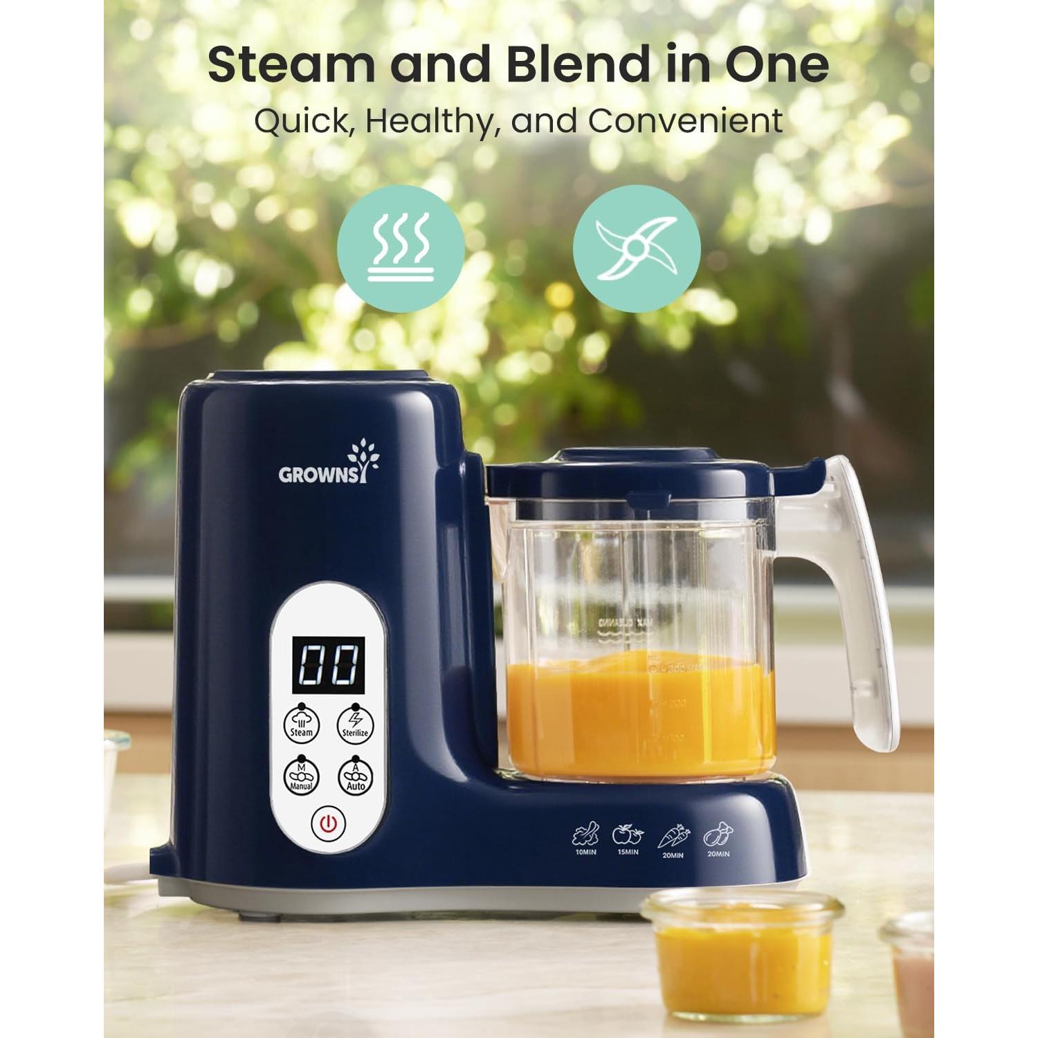 Procesador de Alimentos para Bebés GROWNSY 5800E Azul 1.98kg