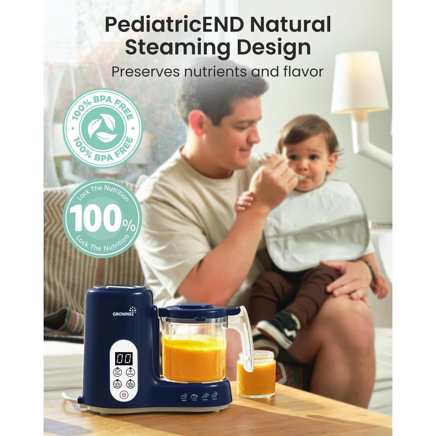 Procesador de Alimentos para Bebés GROWNSY 5800E Azul 1.98kg