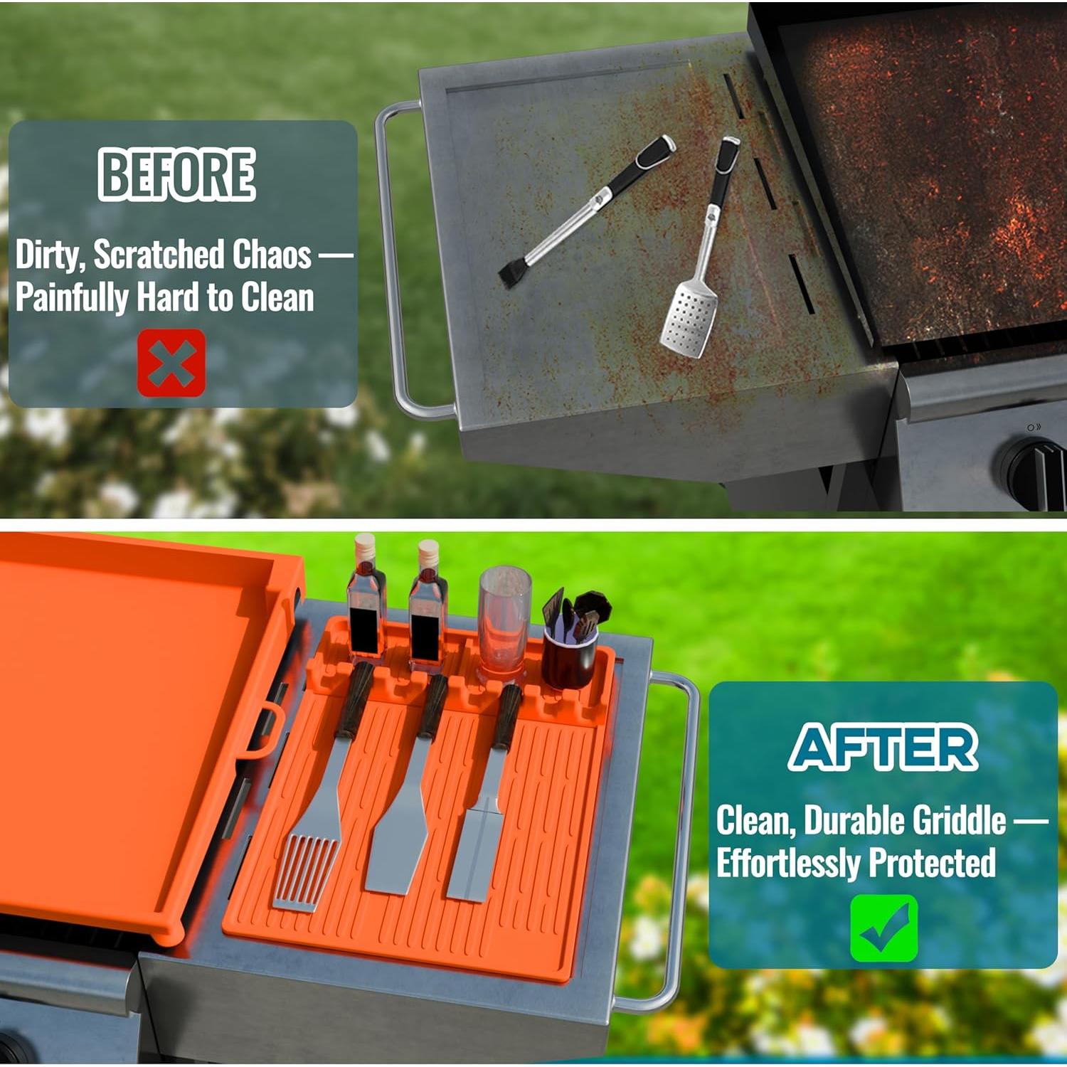 Cubierta de Silicona para Plancha Blackstone 36" + Tapete 16"