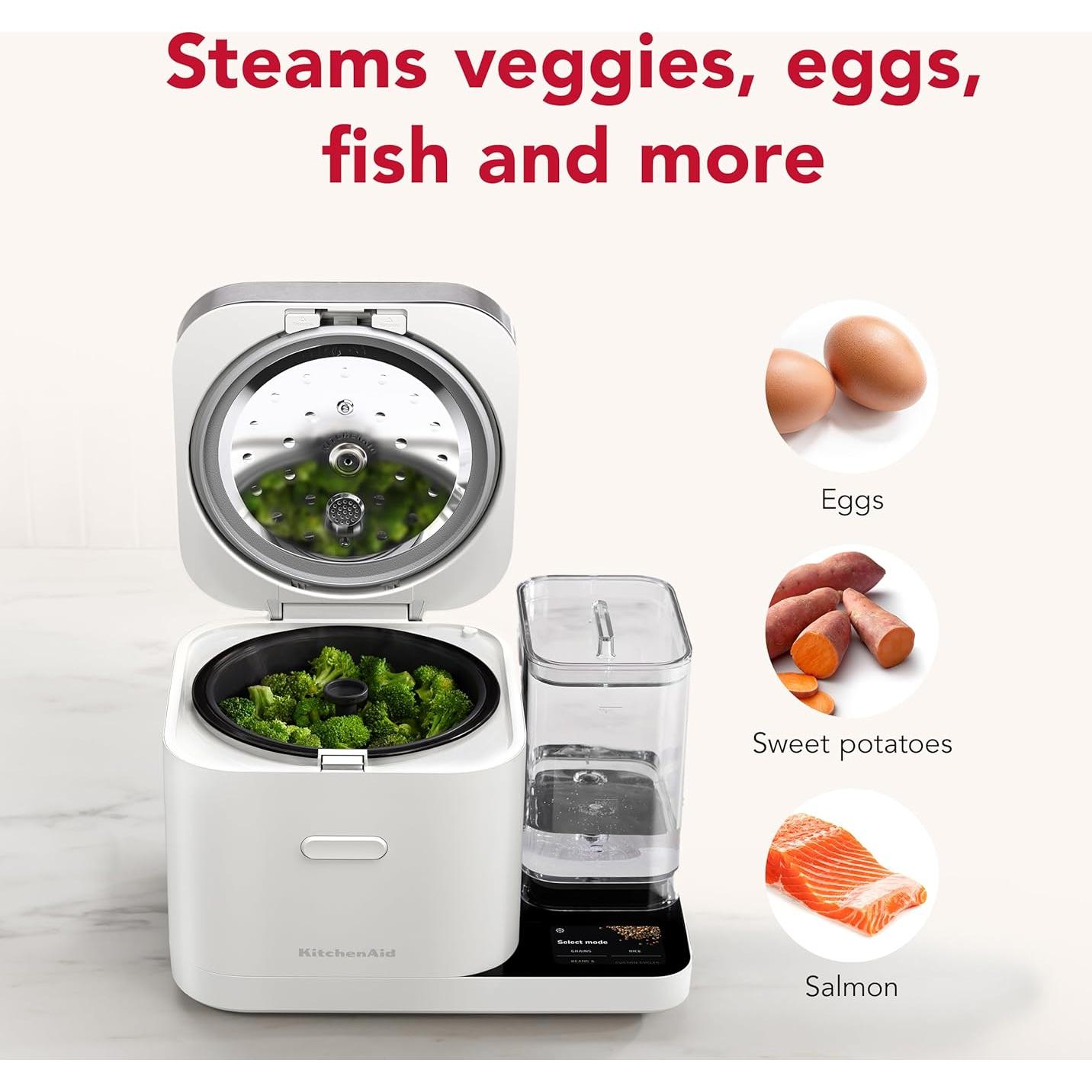 Cocedor de Granos y Arroz KitchenAid 8 Tazas KGC3155 Blanco