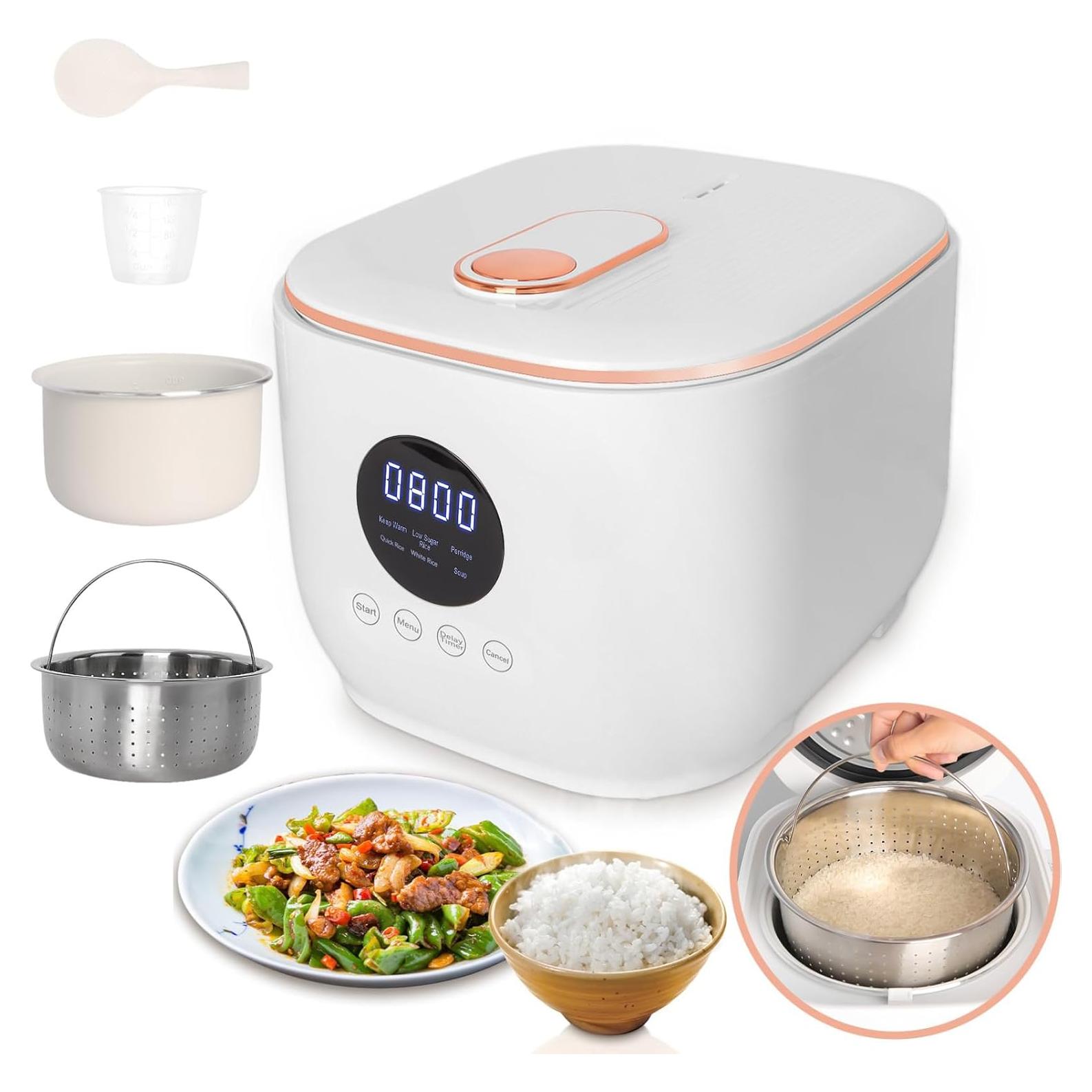 Olla Arrocera KDSPAROS 3L Baja en Carbohidratos y Azúcar