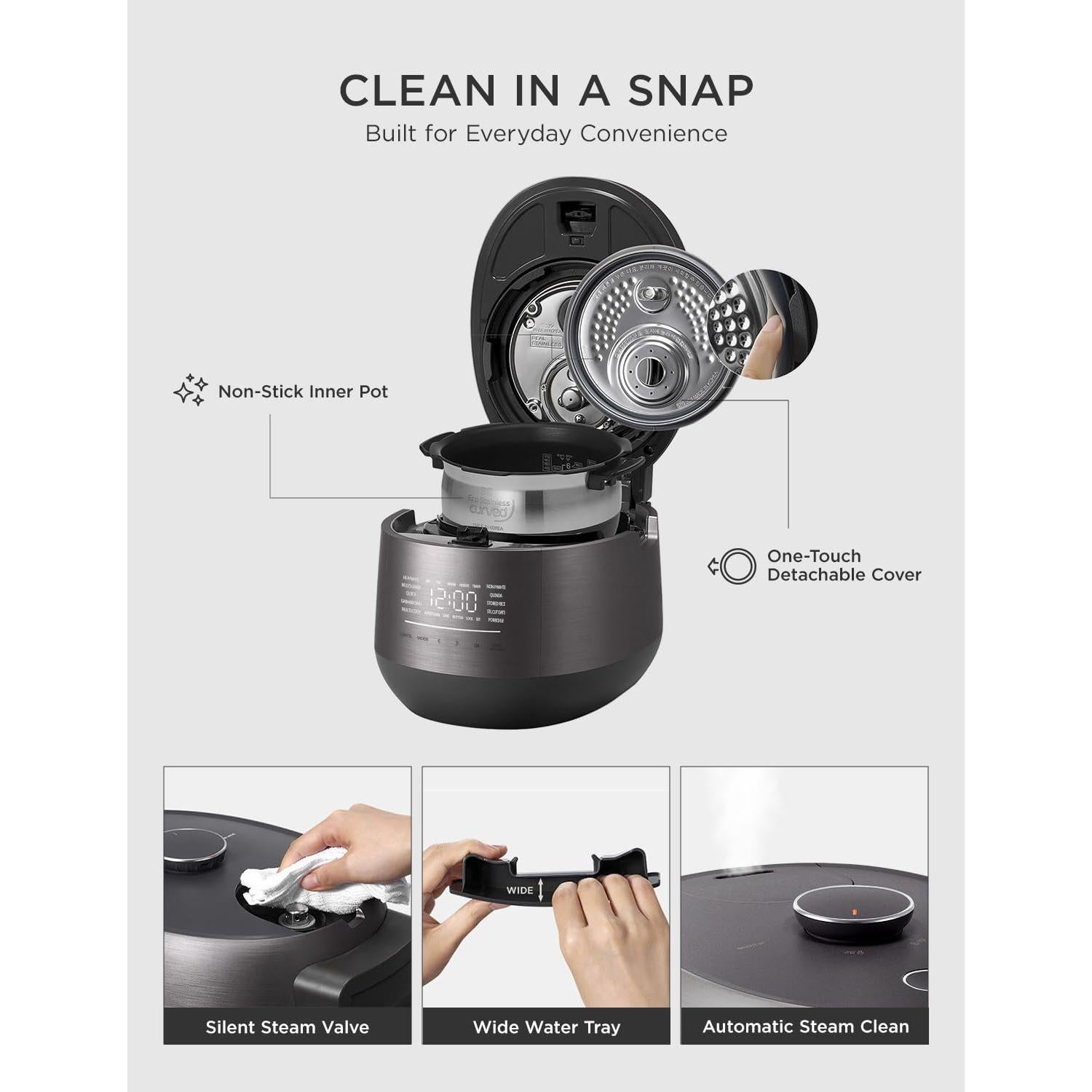 Olla Arrocera CUCKOO CRP-PHTR0609FS 6 Tazas Inducción Gris