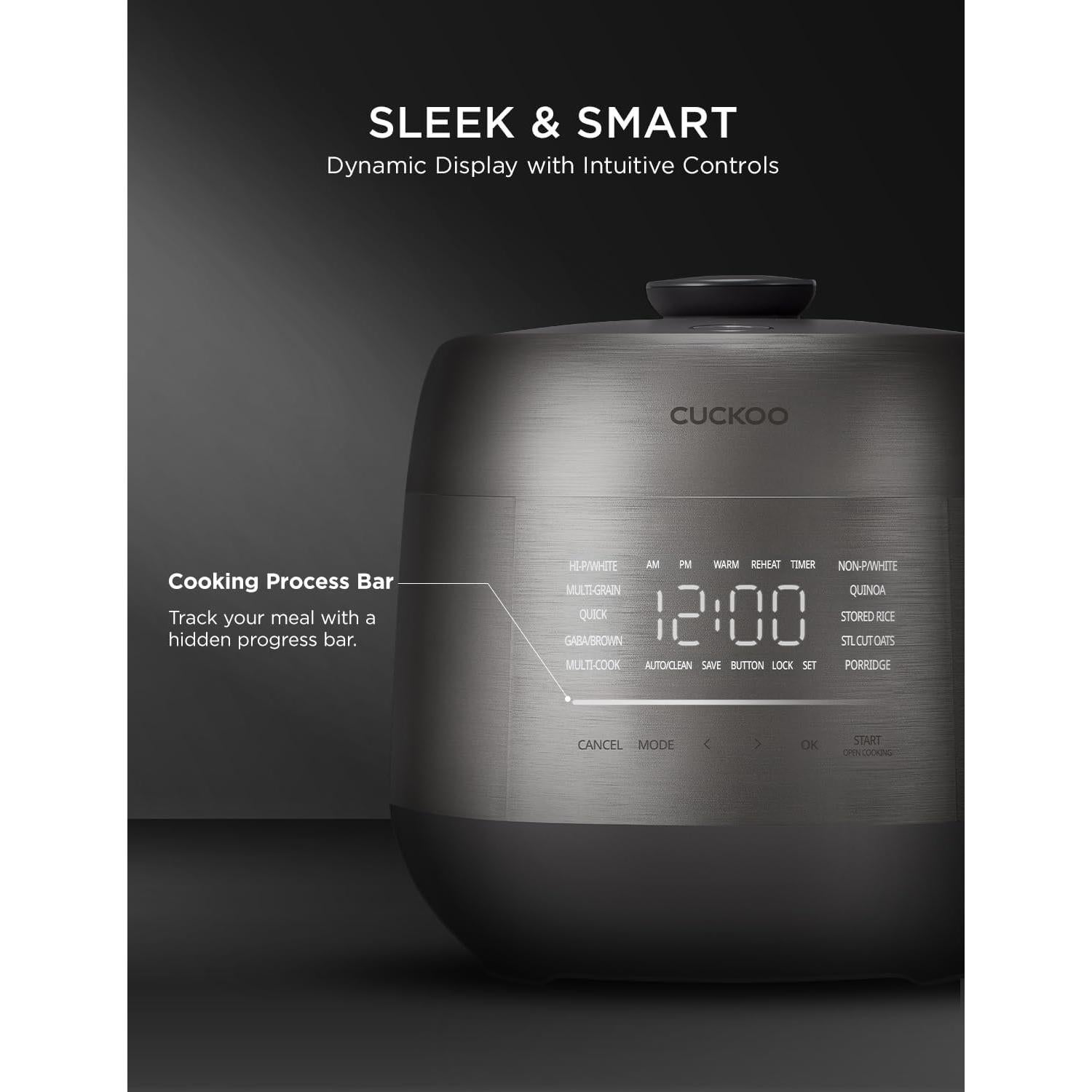 Olla Arrocera CUCKOO CRP-PHTR0609FS 6 Tazas Inducción Gris