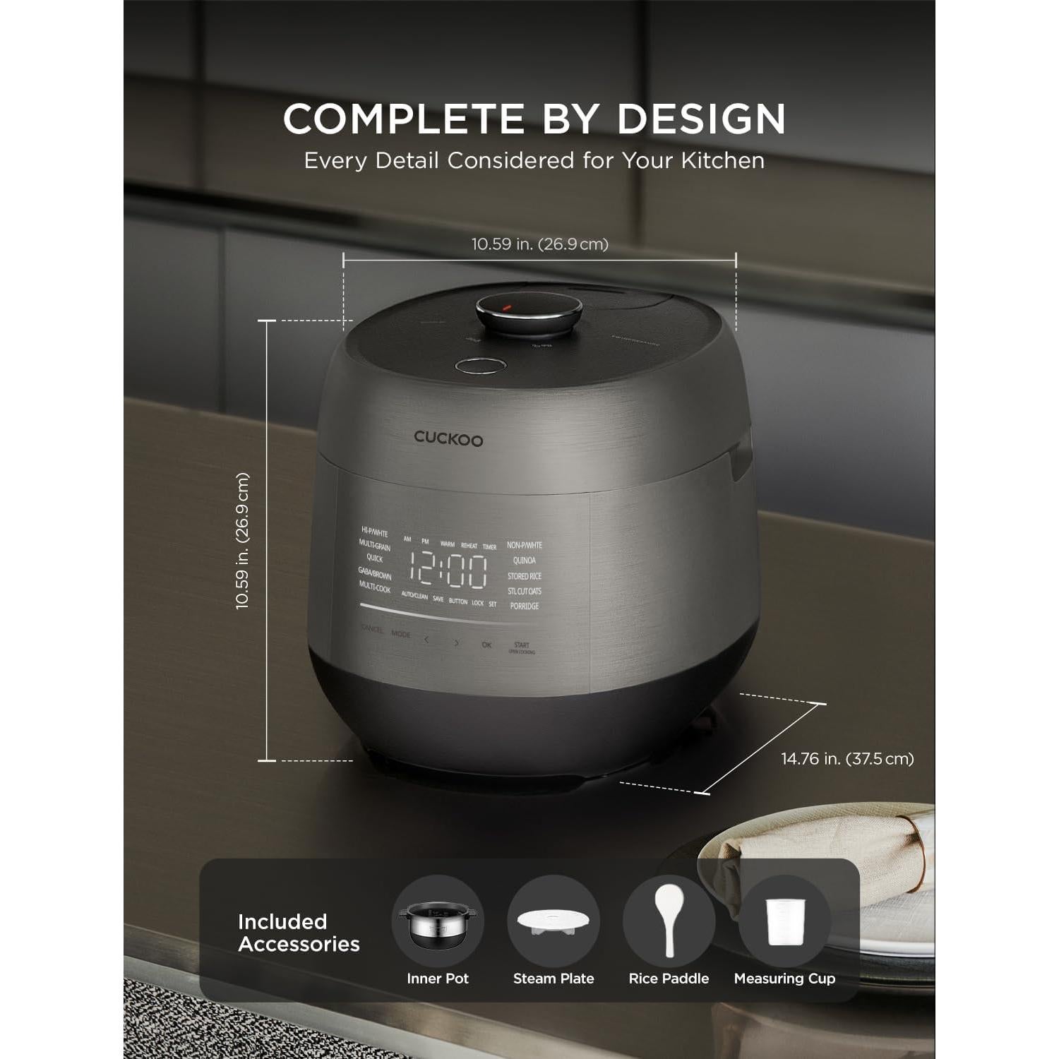 Olla Arrocera CUCKOO CRP-PHTR0609FS 6 Tazas Inducción Gris