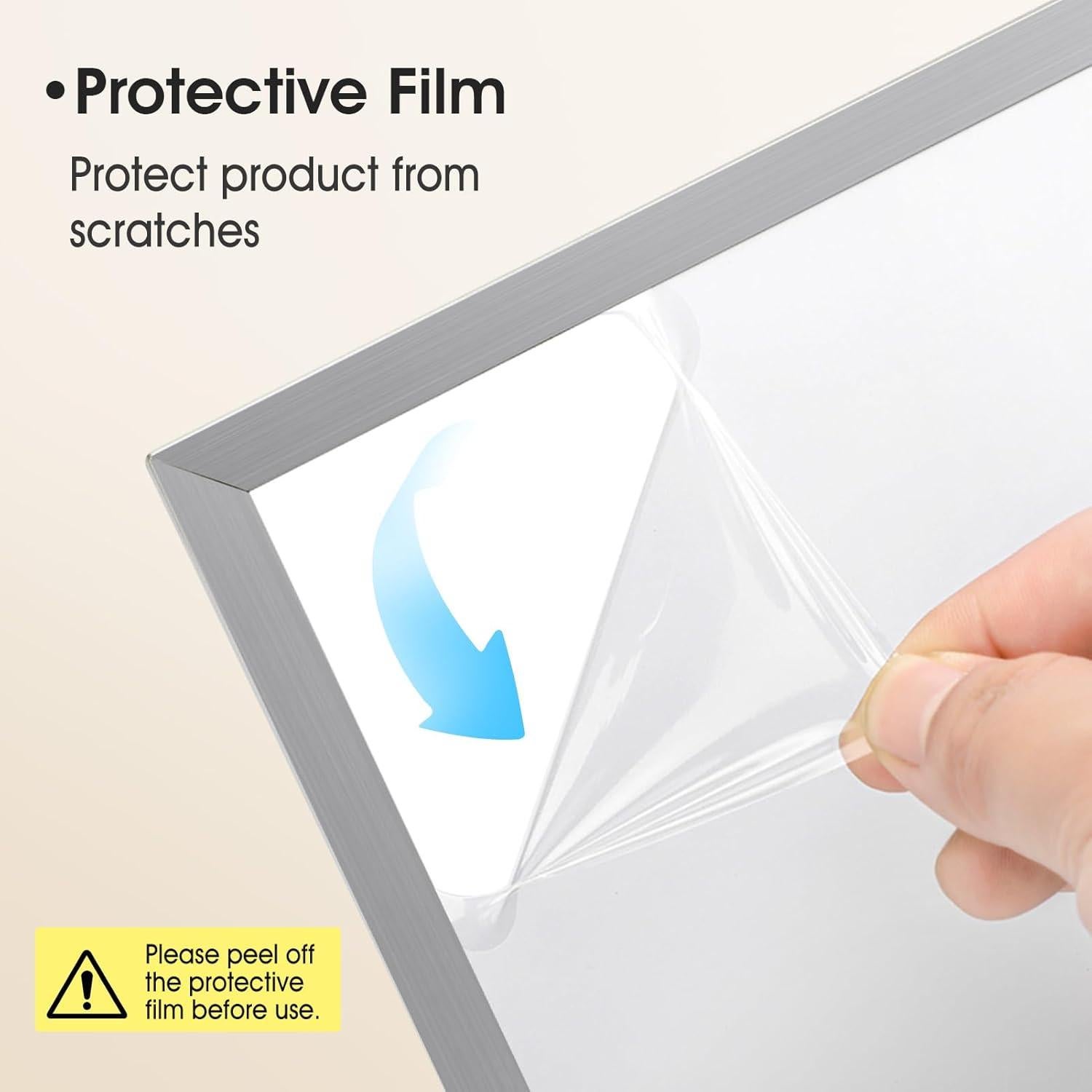 Pizarra Blanca Magnética Doble Cara MaxGear 25.4 cm con Soporte