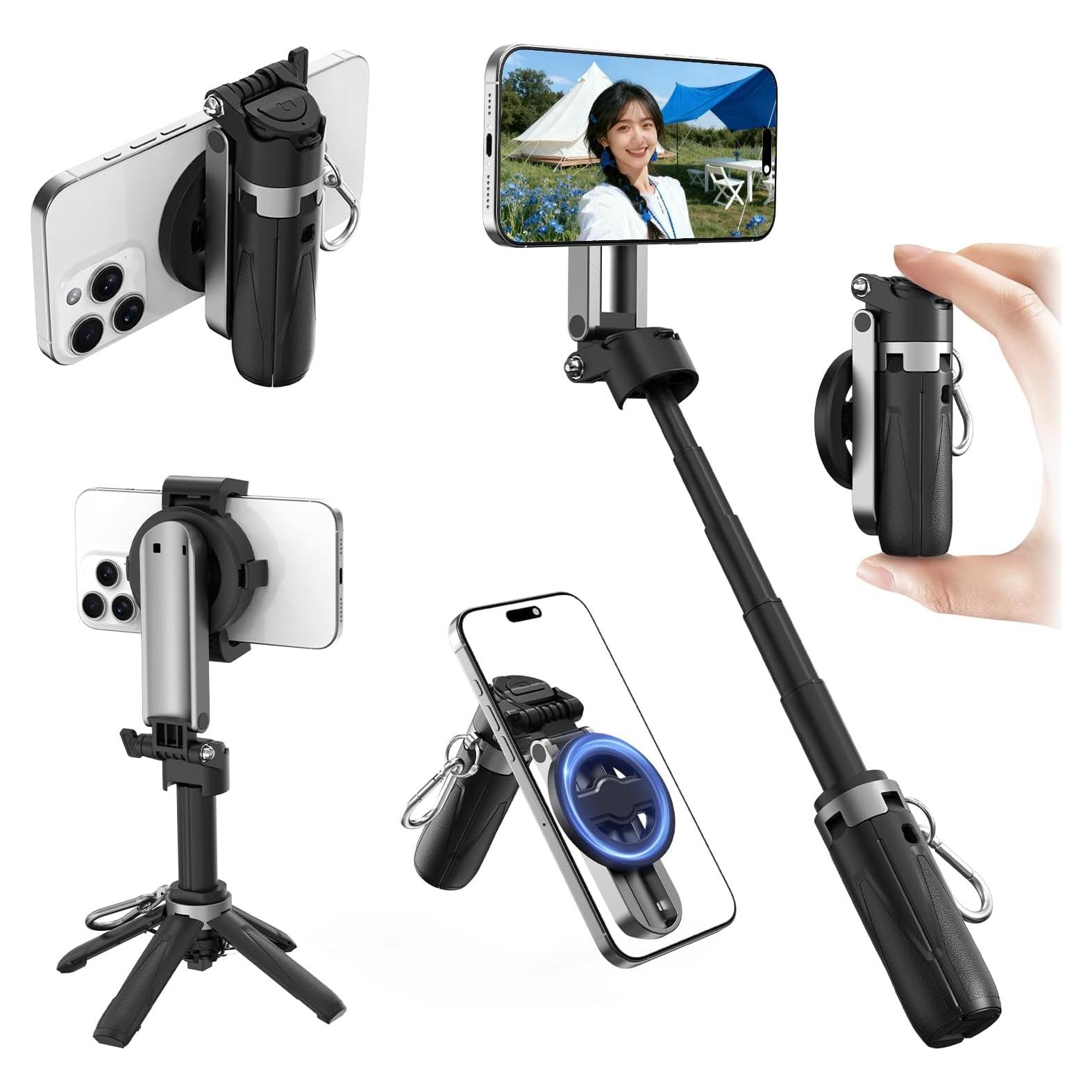 Trípode Mini de Selfie Magnético Heyi FMUSA0081 4-en-1