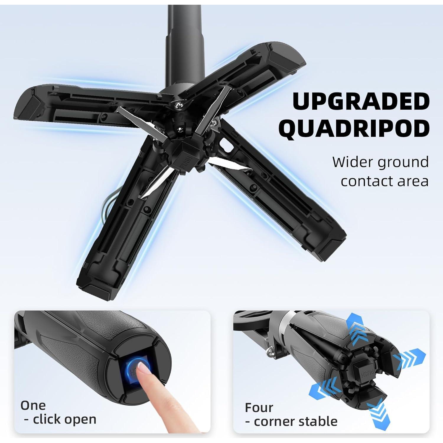 Trípode Mini de Selfie Magnético Heyi FMUSA0081 4-en-1