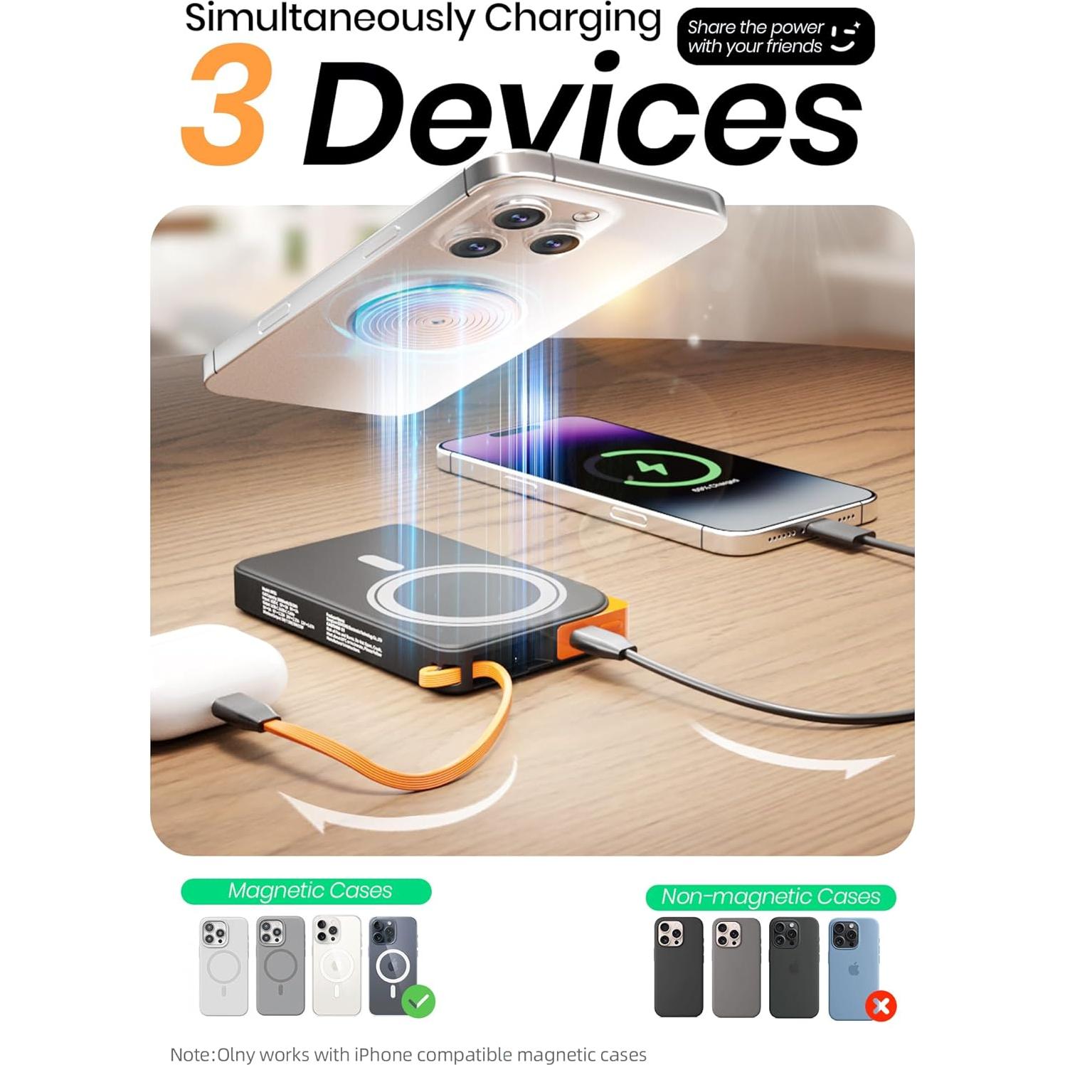 Cargador Portátil Magnético 10000mAh MagSafe DongGuan 22.5W