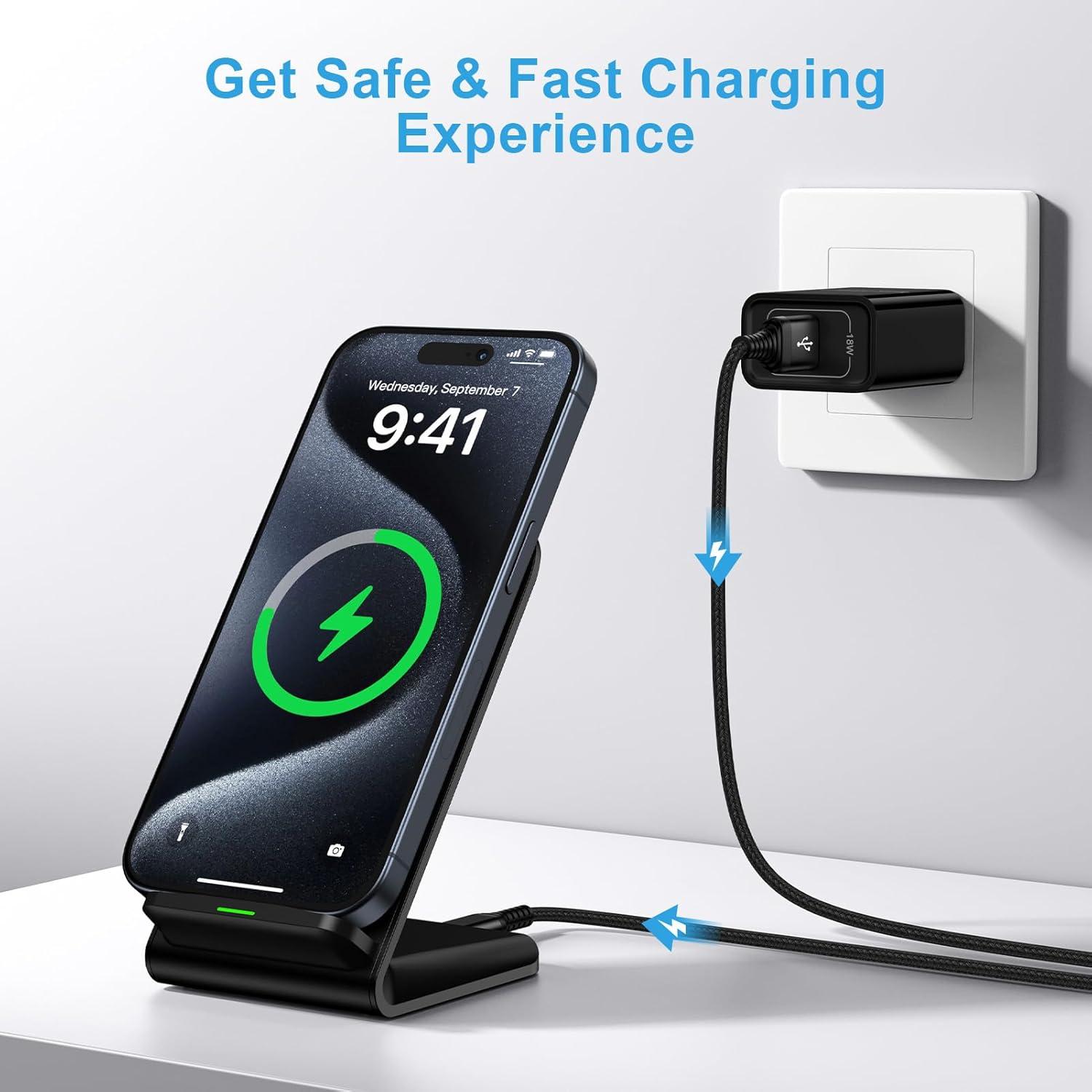 Soporte de Carga Inalámbrica 15W Google Pixel 9 Pro/10 Pro