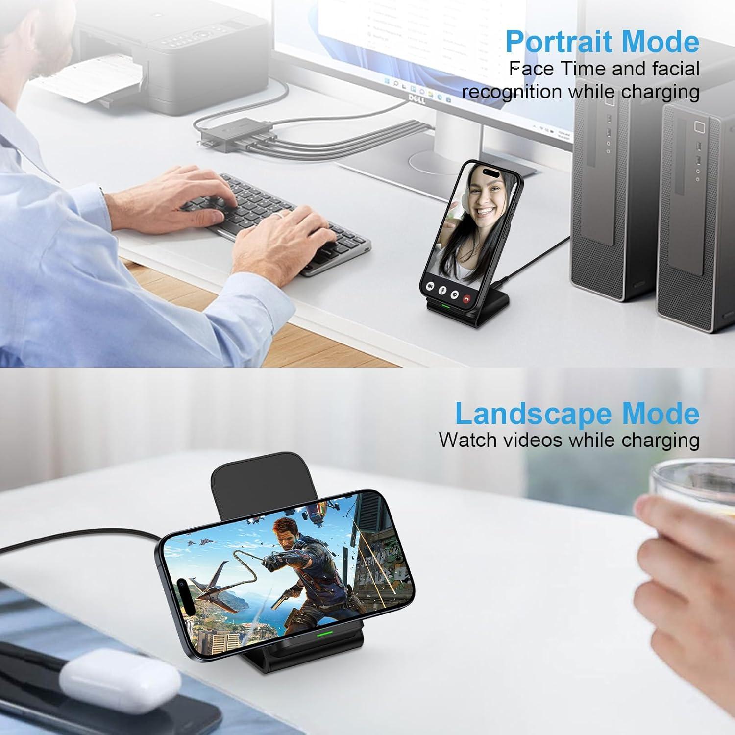 Soporte de Carga Inalámbrica 15W Google Pixel 9 Pro/10 Pro