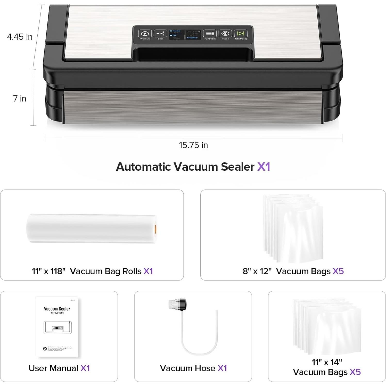 Máquina de Sellado al Vacío Sandifeng VS9312 130W Automática