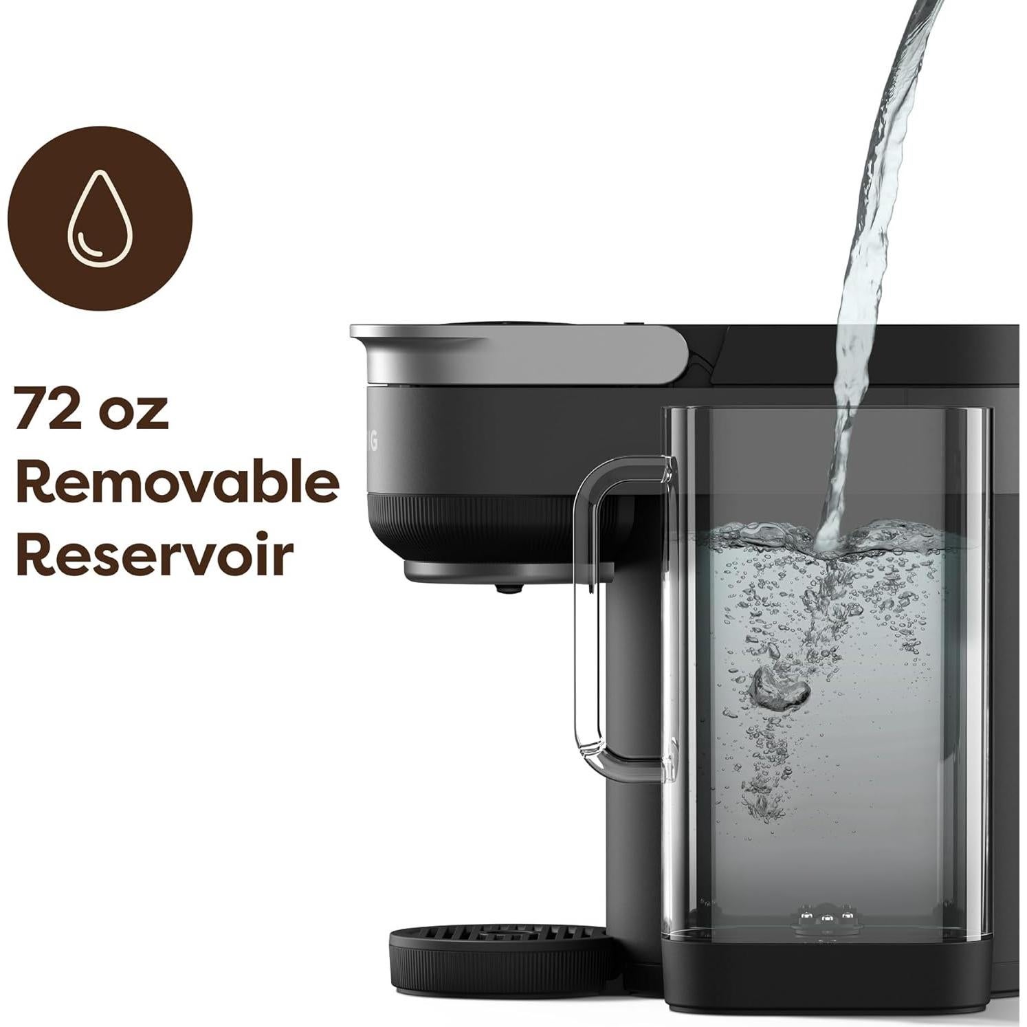 Cafetera Keurig K-Crema 72 oz, Presión y MultiStream, Negro