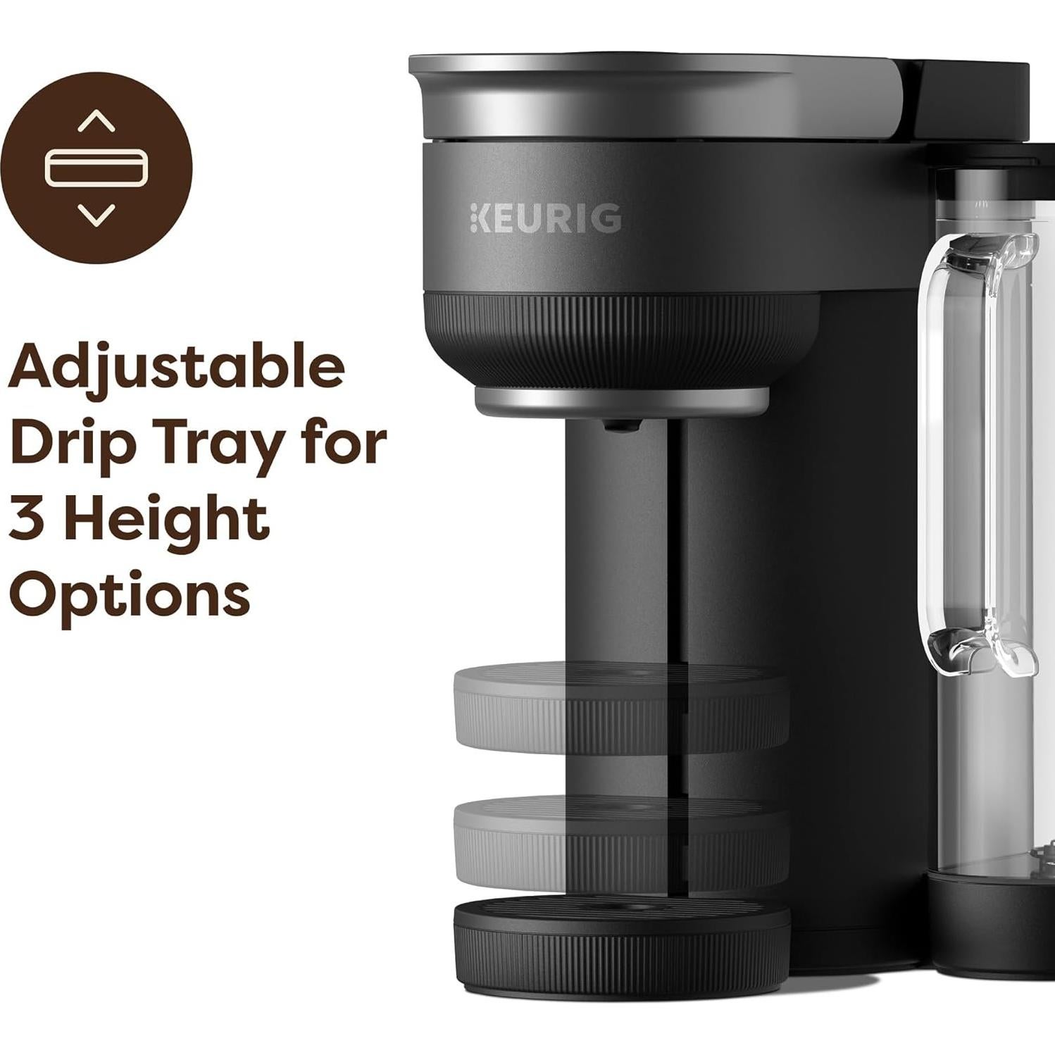 Cafetera Keurig K-Crema 72 oz, Presión y MultiStream, Negro
