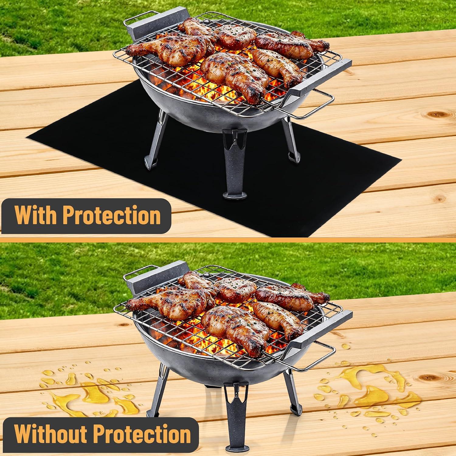 Alfombrillas para Parrilla UNCO 2 Piezas 56x41 cm Antiadherentes