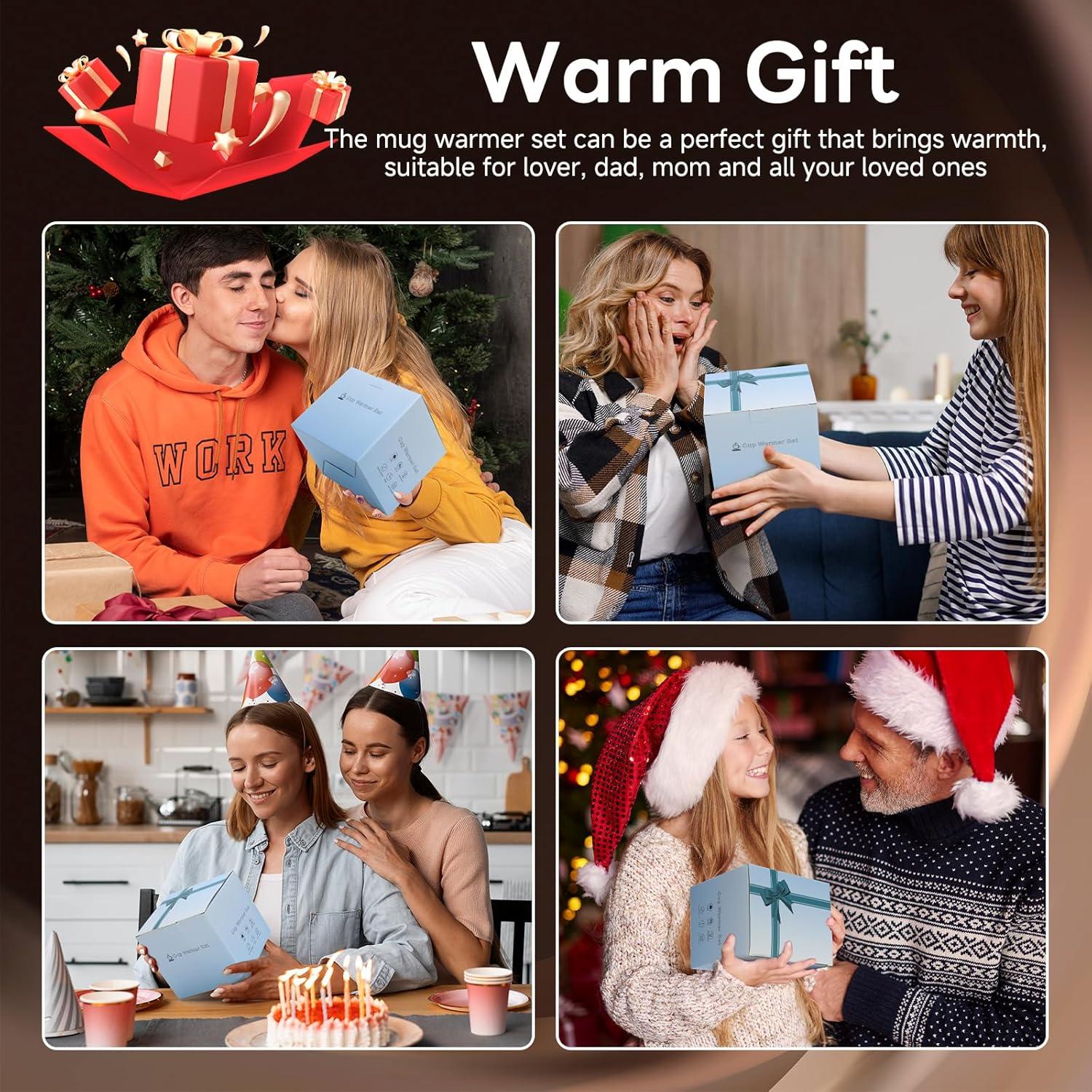 Calentador de Tazas Eléctrico GNIYUIX con 8 Temperaturas