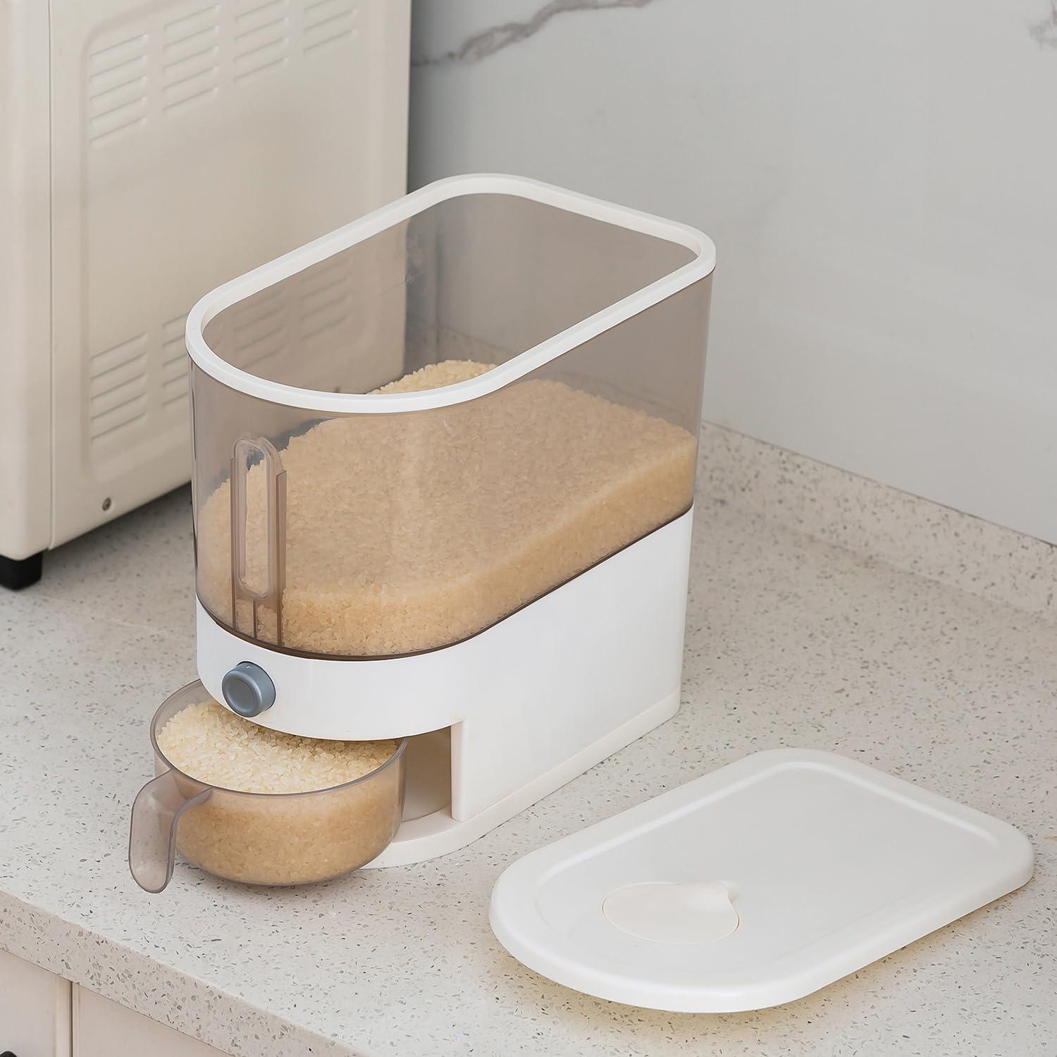 Dispensador de Arroz Gagee 5kg A Prueba de Humedad con Medidor