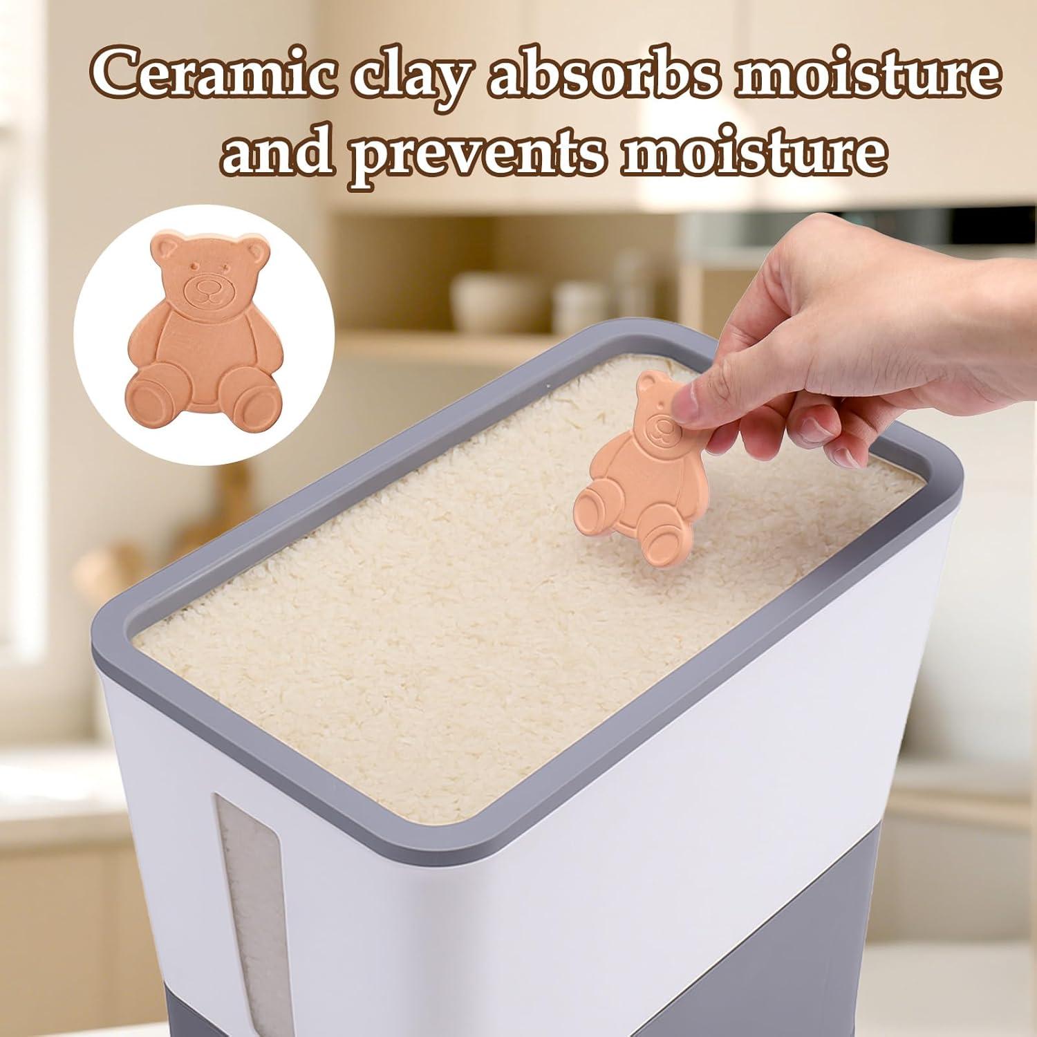 Dispensador de Arroz Juome 11.3 kg con Taza Medidora y Sello Hermético