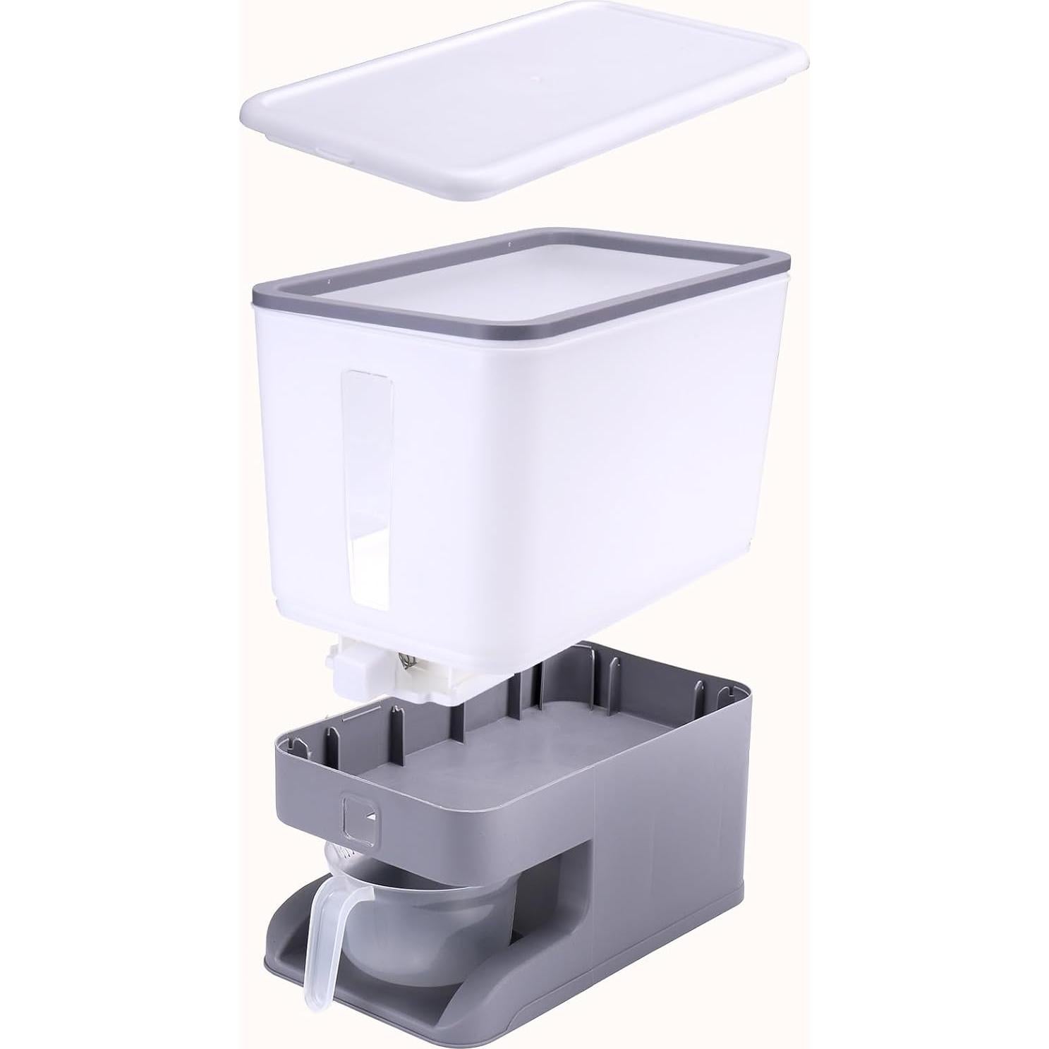 Dispensador de Arroz Juome 11.3 kg con Taza Medidora y Sello Hermético