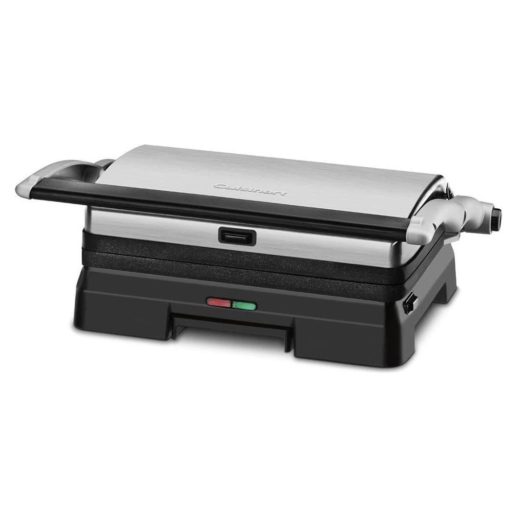 Parrilla y Prensa de Panini Cuisinart GR-11FR Negra 220V
