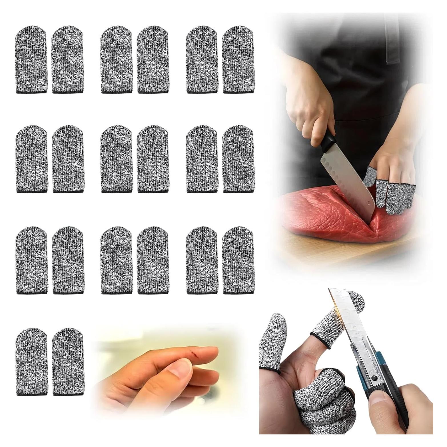 20 Protectores de Dedos Reutilizables HPPE Bolsdoic