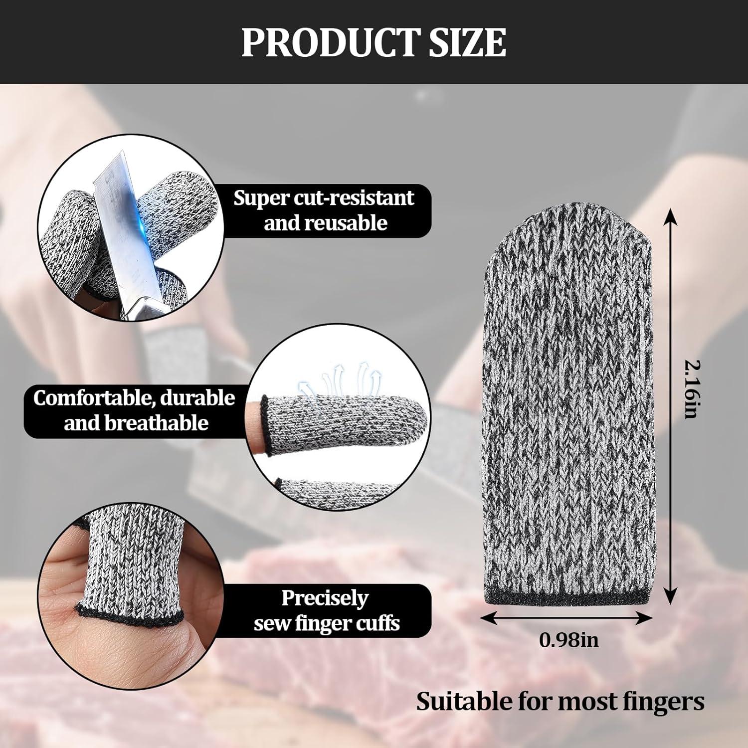 20 Protectores de Dedos Reutilizables HPPE Bolsdoic