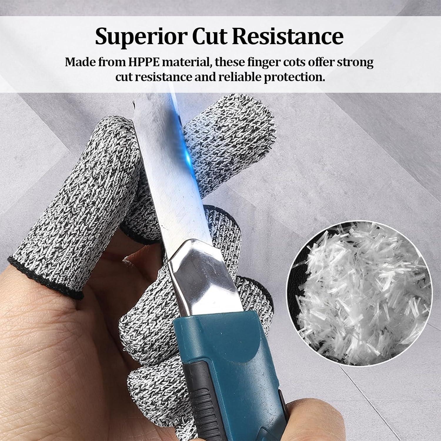 20 Protectores de Dedos Reutilizables HPPE Bolsdoic