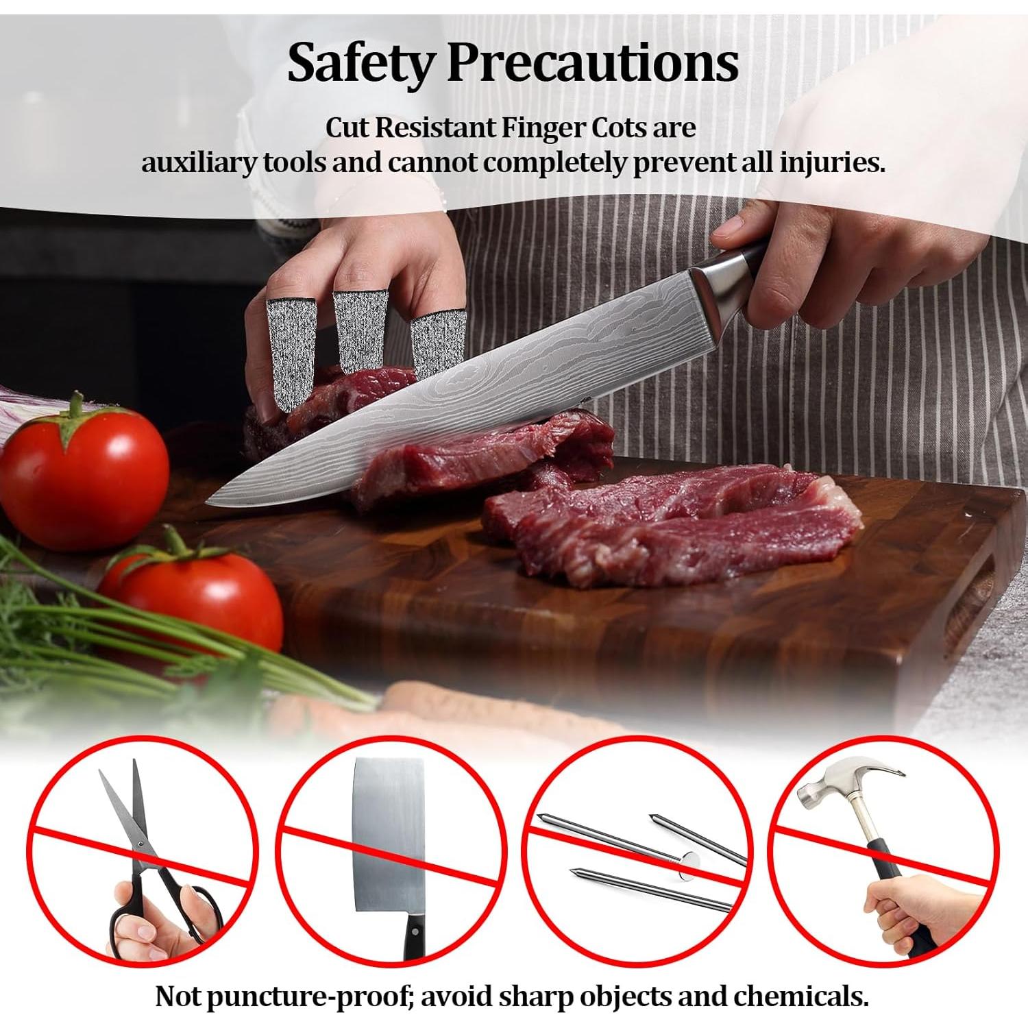 20 Protectores de Dedos Reutilizables HPPE Bolsdoic