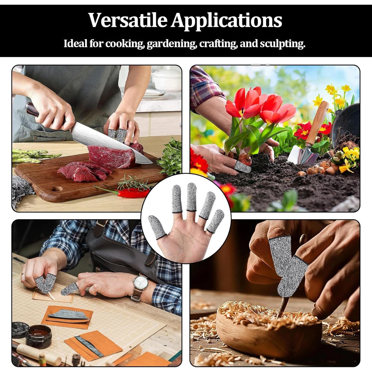 20 Protectores de Dedos Reutilizables HPPE Bolsdoic