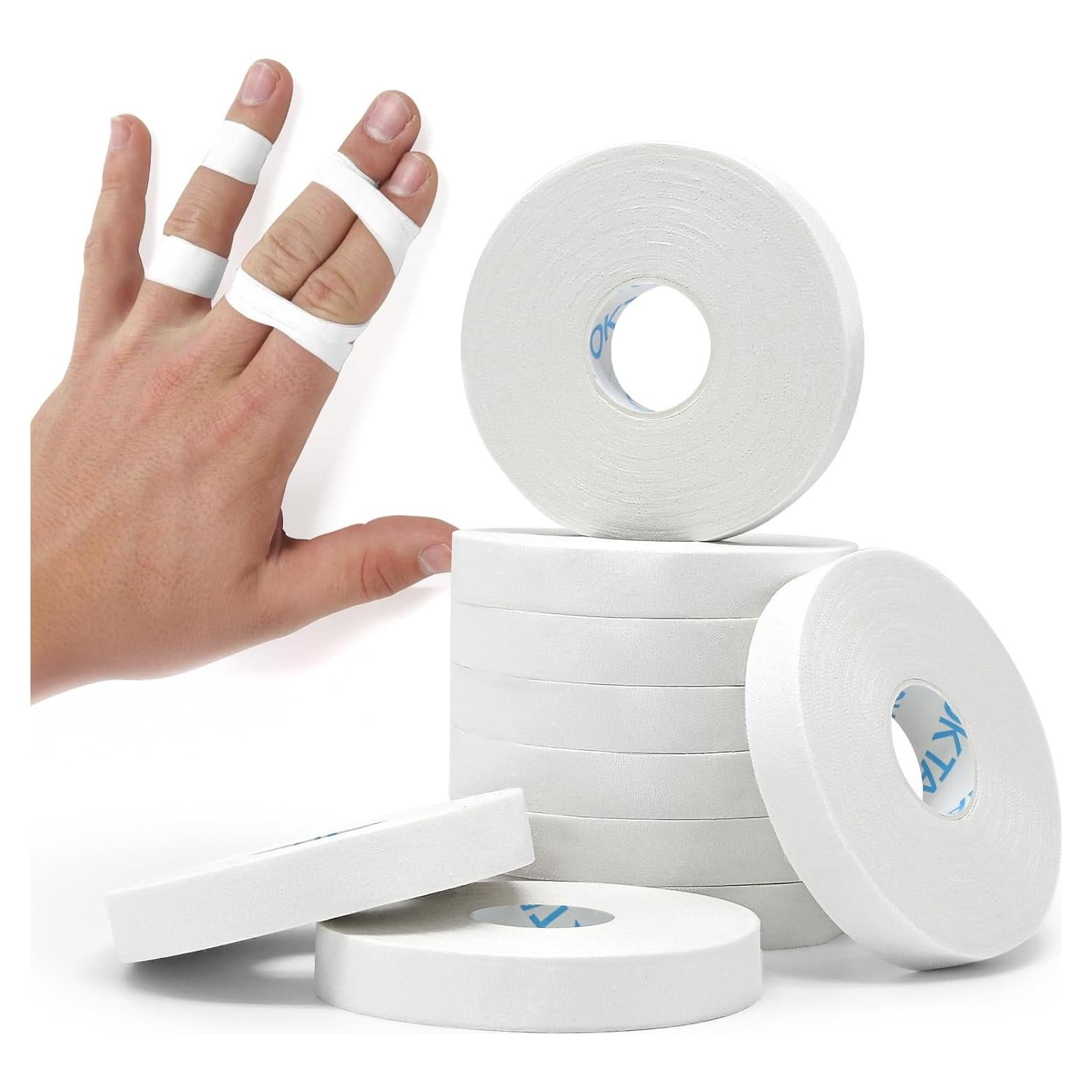 Cinta de Dedo Atlética OK TAPE 1.27 cm x 137.16 m - 10 Rollos