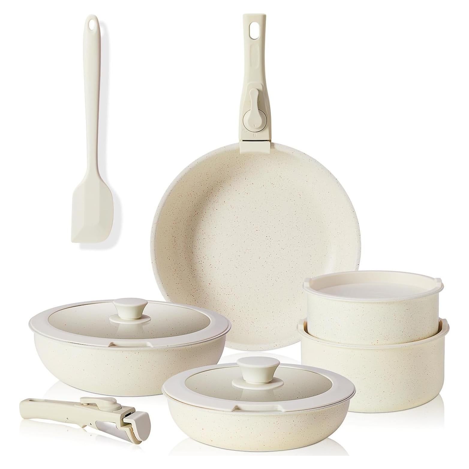 Juego de Ollas y Sartenes Sweetcrispy 12 Piezas Antiadherente