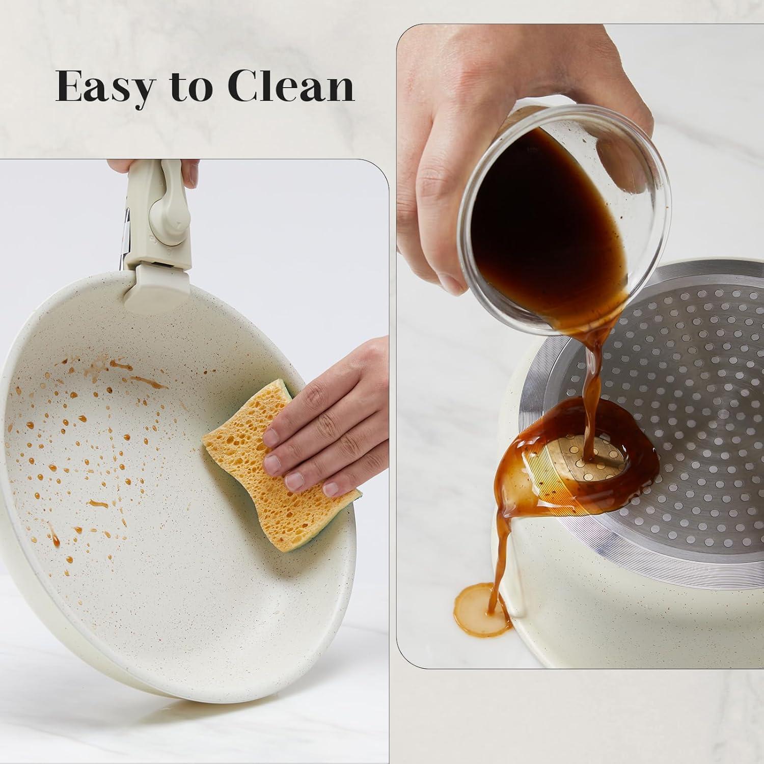 Juego de Ollas y Sartenes Sweetcrispy 12 Piezas Antiadherente