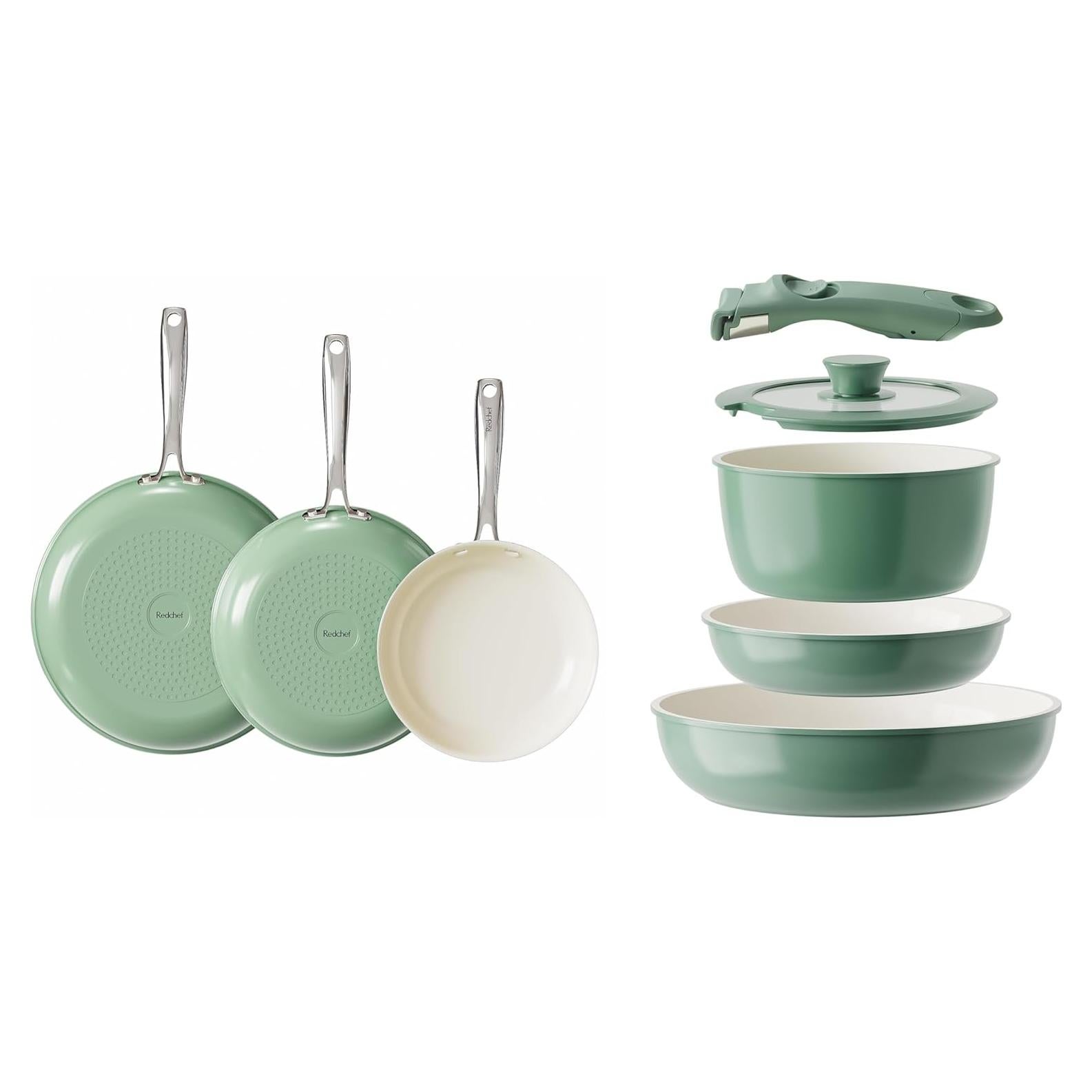 Juego de Ollas y Sartenes Cerámicas Redchef Antiadherentes